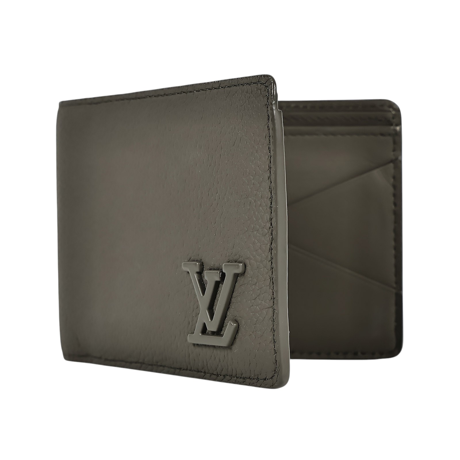 路易威登 LOUIS VUITTON Multiple Wallet 錢包短夾 卡其色 M81734 晶片款 墨綠素面短夾 無附屬品