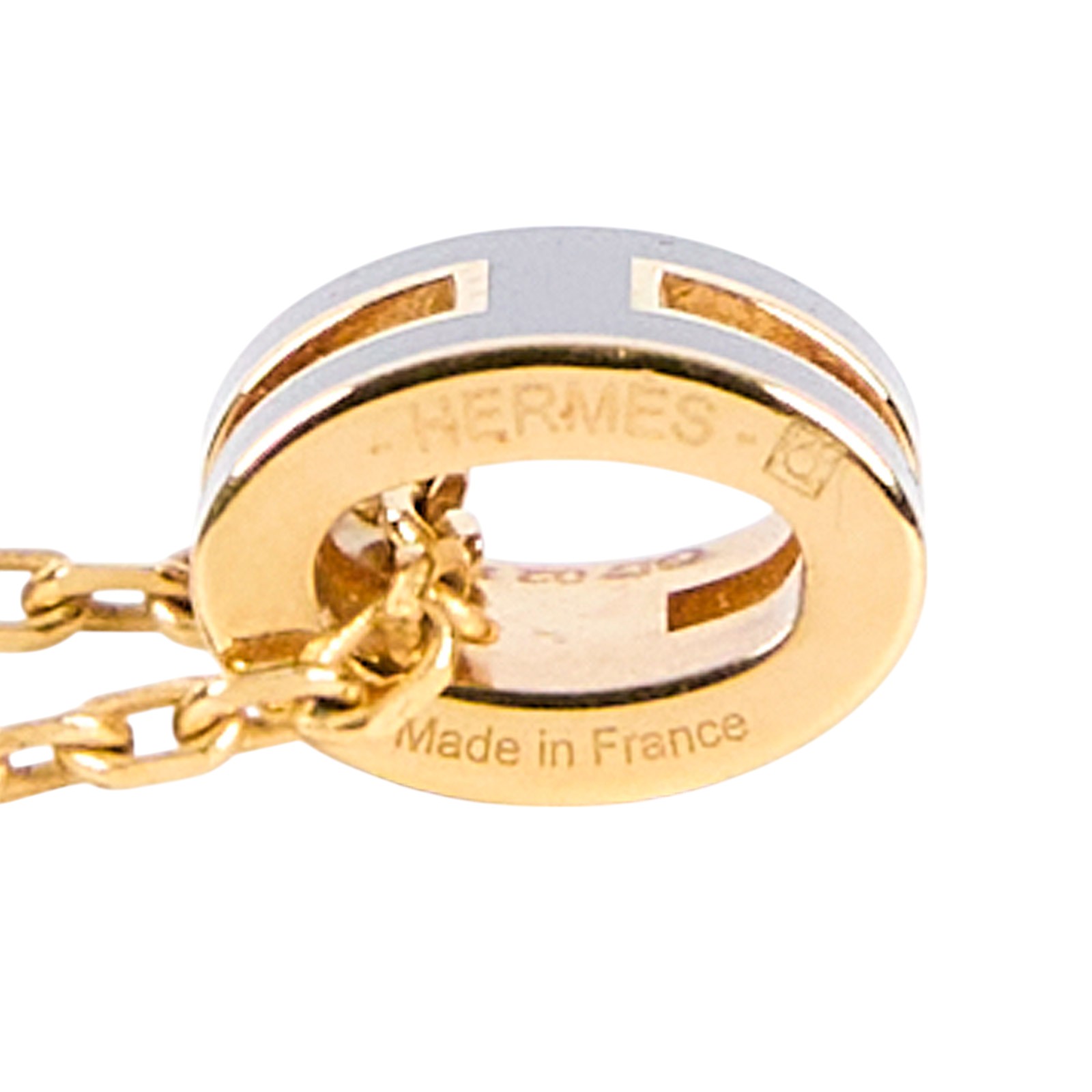 愛馬仕 Hermès Mini Pop H 墜飾 POPHPMINI GD0241 黑金POP H MINI項鍊 原廠盒子