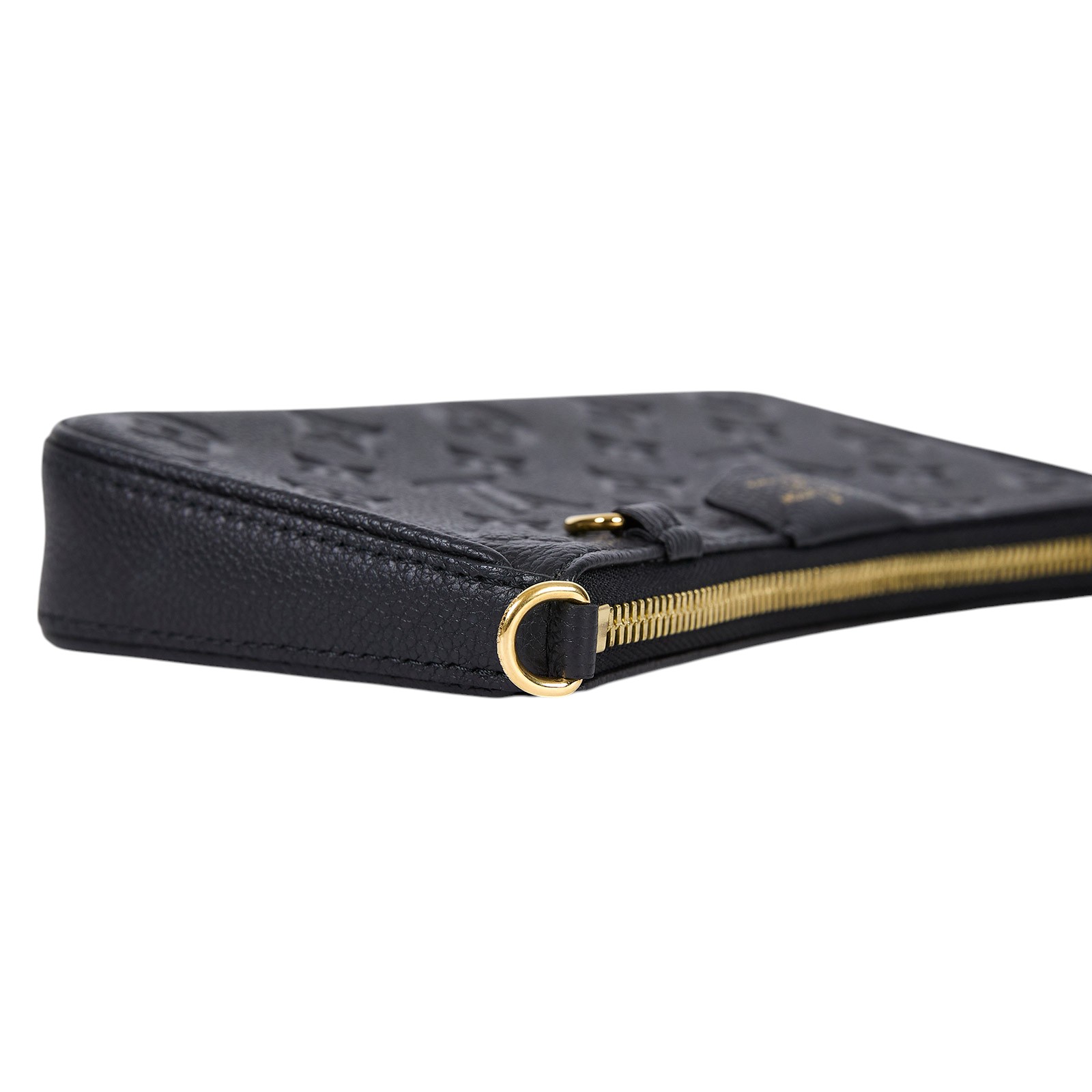 路易威登 LOUIS VUITTON Easy Pouch On Strap 壓紋牛皮二用包 黑色 M80349 原廠盒子/防塵袋/購買證明