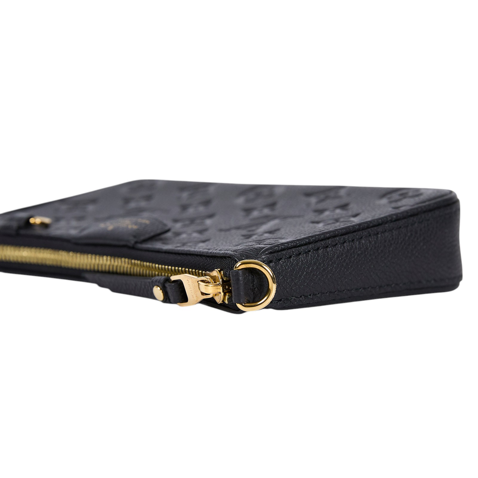 路易威登 LOUIS VUITTON Easy Pouch On Strap 壓紋牛皮二用包 黑色 M80349 原廠盒子/防塵袋/購買證明