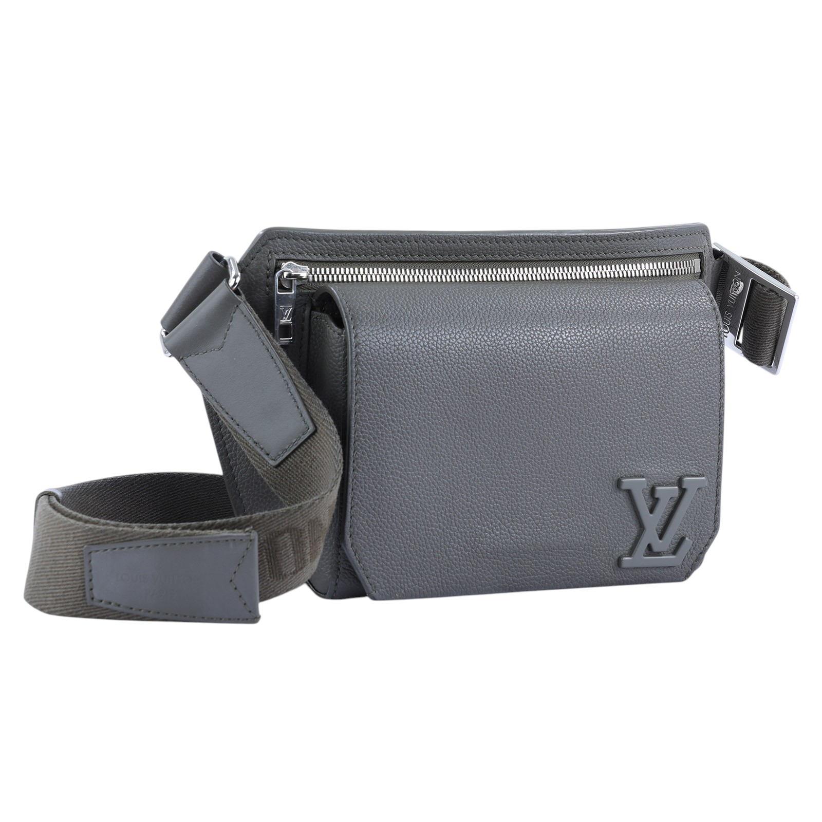 路易威登 LOUIS VUITTON Takeoff 斜背包 M21364 晶片款 Takeoff 墨綠色胸口包 無附屬品