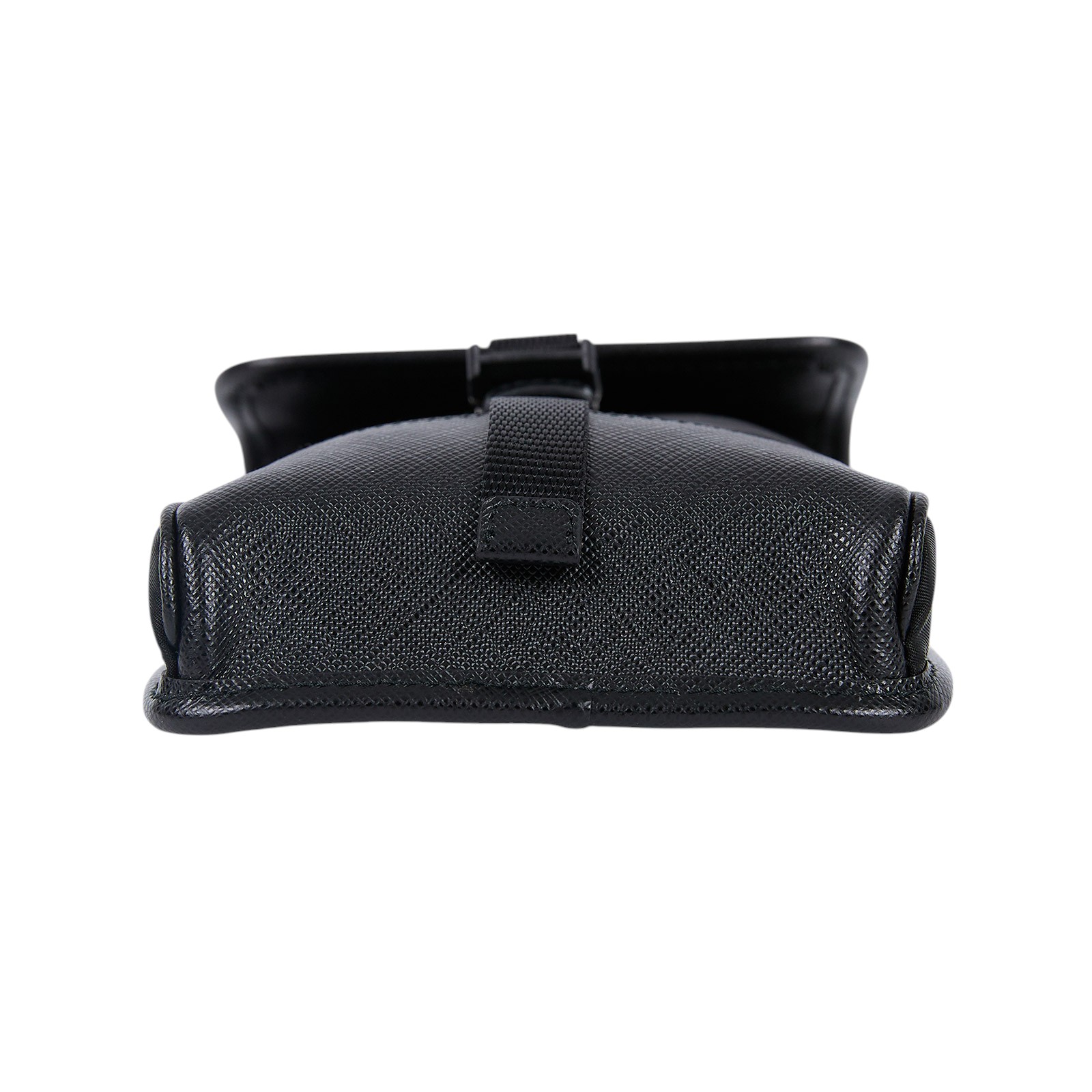 普拉達 PRADA Re-Nylon Saffiano 皮革 智慧型手機 保護套 2ZH109_2DMH 黑尼龍手機包 原廠盒子/保證卡