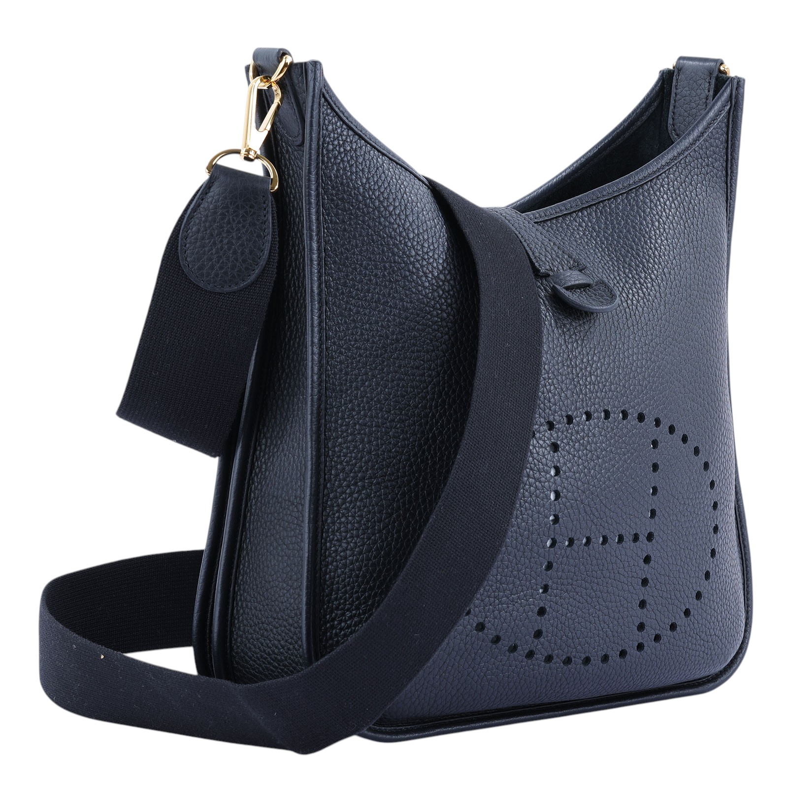 愛馬仕 Hermès Evelyne Bag 伊芙琳包 29 馬蹄型 EV29 W刻 黑EVELYNE29 原廠盒子/防塵袋/購買證明