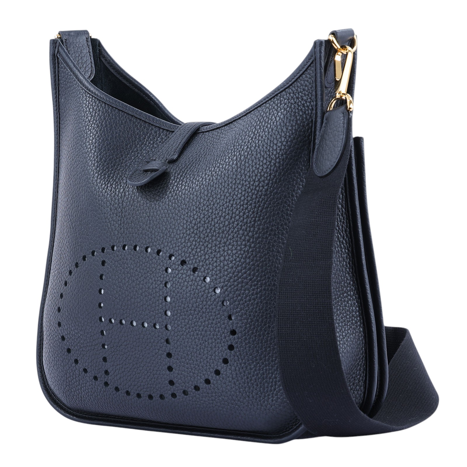 愛馬仕 Hermès Evelyne Bag 伊芙琳包 29 馬蹄型 EV29 W刻 黑EVELYNE29 原廠盒子/防塵袋/購買證明