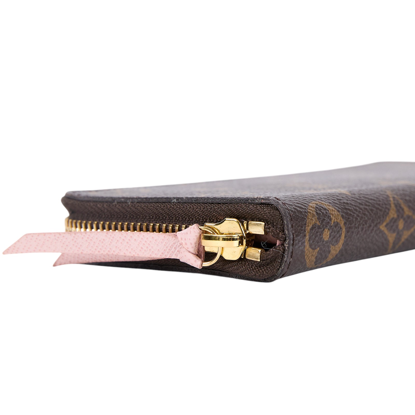 路易威登 LOUIS VUITTON Clémence 錢包 拉鍊 長夾 經典帆布 芭蕾粉色 M61298 晶片款 粉色原花拉鍊長夾 原廠盒子/防塵袋/購買證明