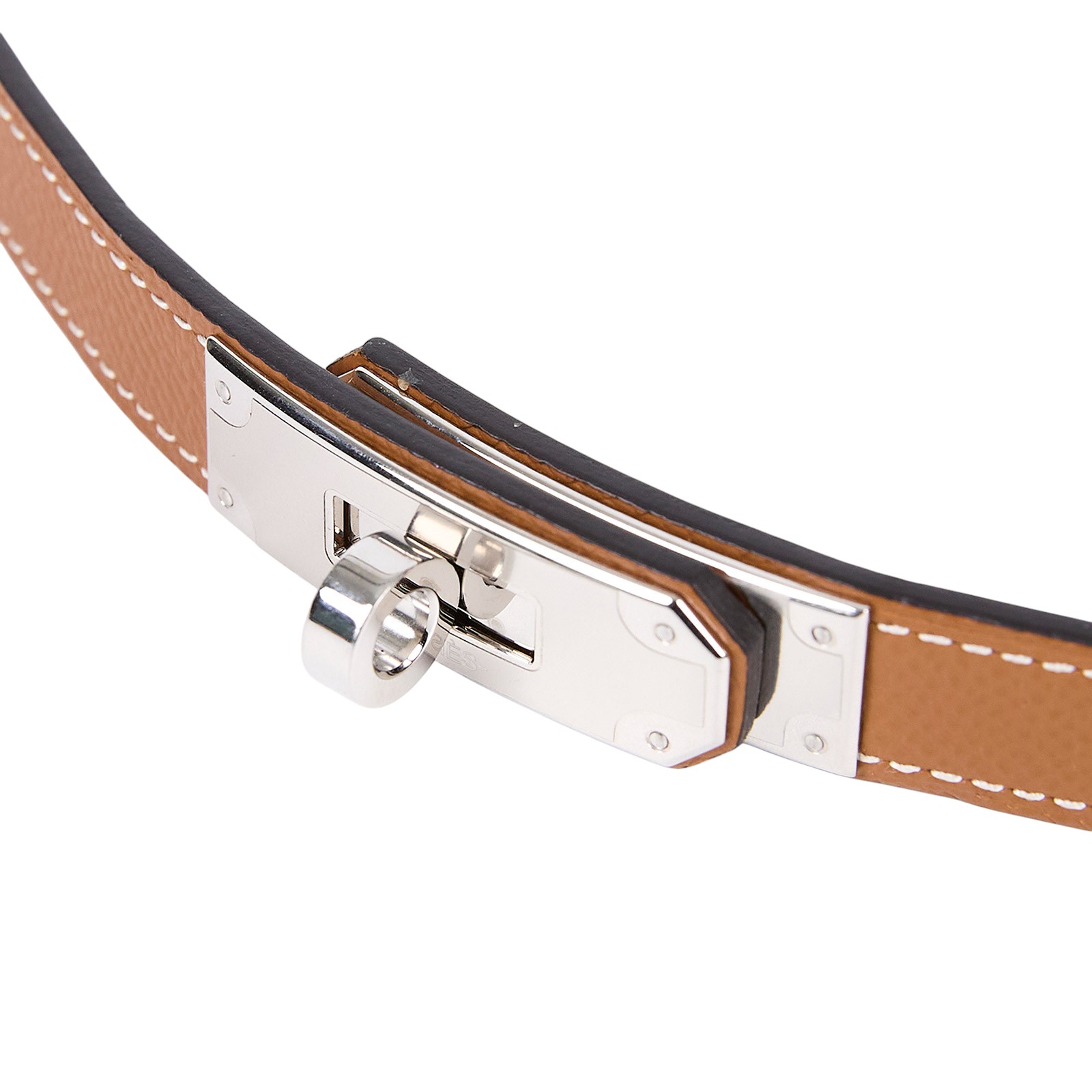 愛馬仕 Hermès Kelly 18 腰帶 KL18B D刻 金棕KELLY皮帶 原廠盒子/防塵袋