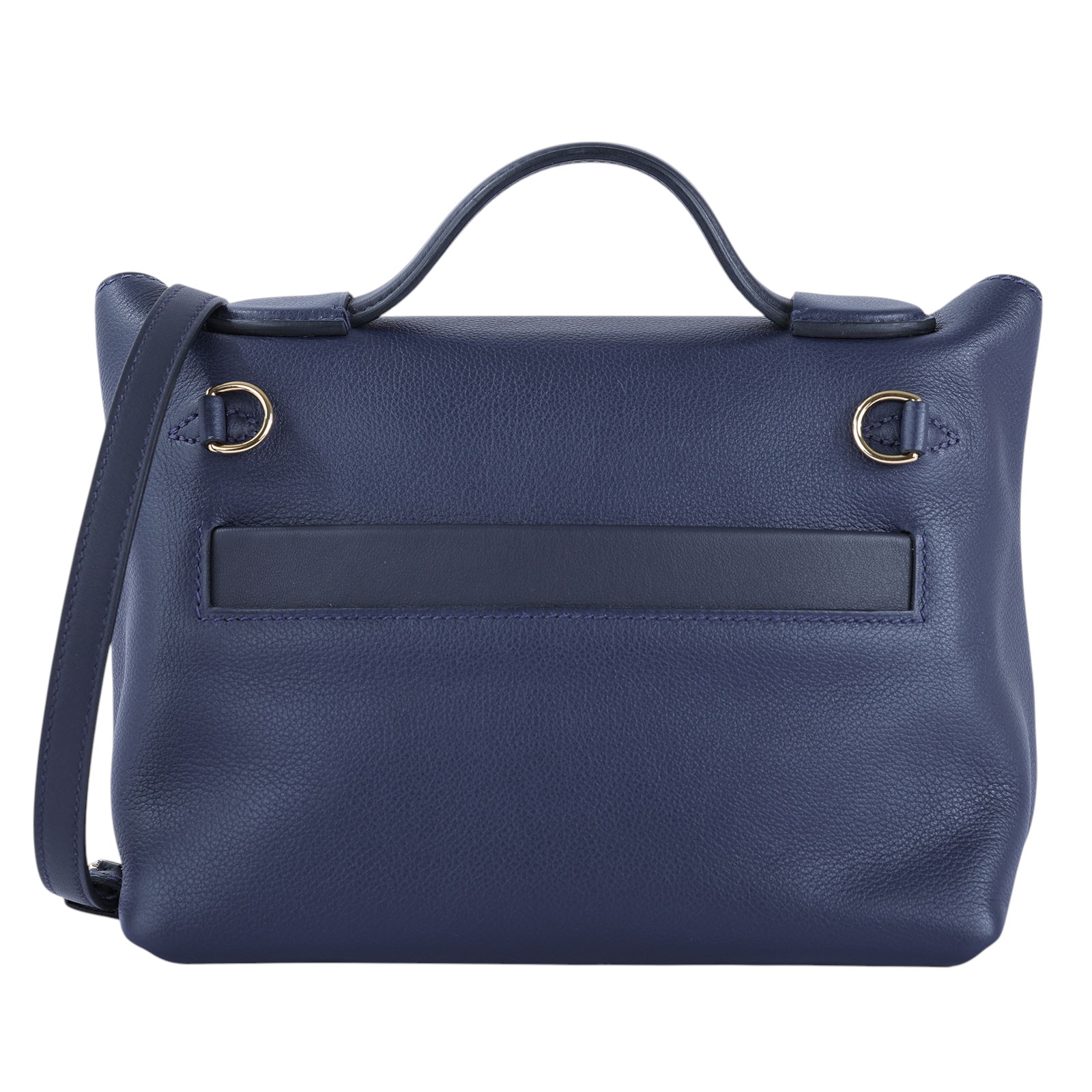 愛馬仕 Hermès 24/24 21 手提包 24/24/21 B刻 深藍X黑 24/24 MINI 原廠盒子/防塵袋/購買證明
