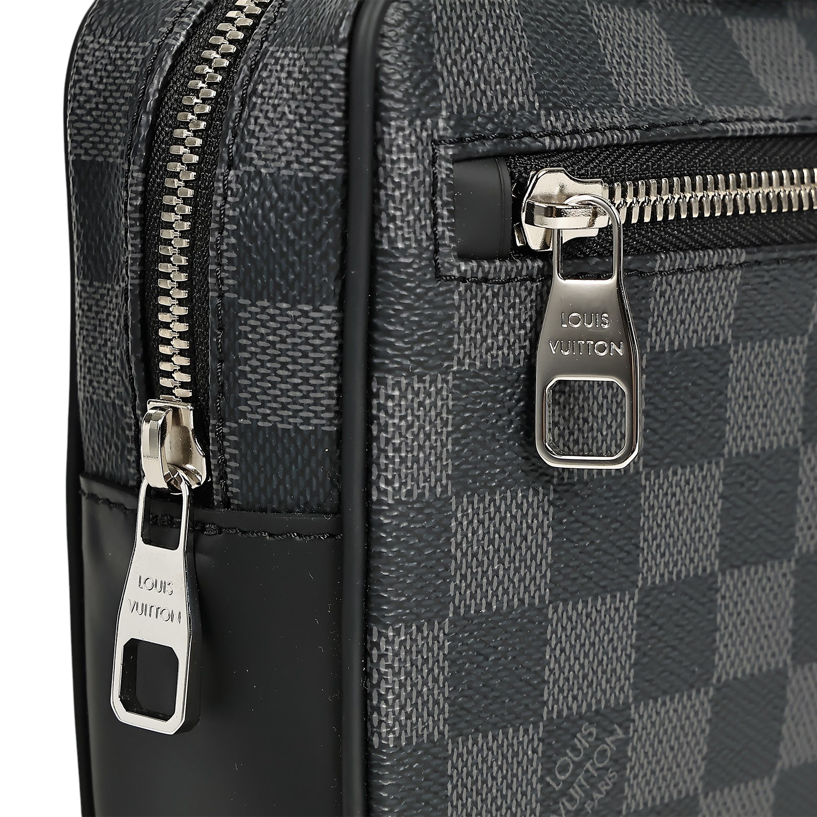 路易威登 LOUIS VUITTON Kasai 手拿包 N41664 晶片款 黑棋盤格手拿包 防塵袋