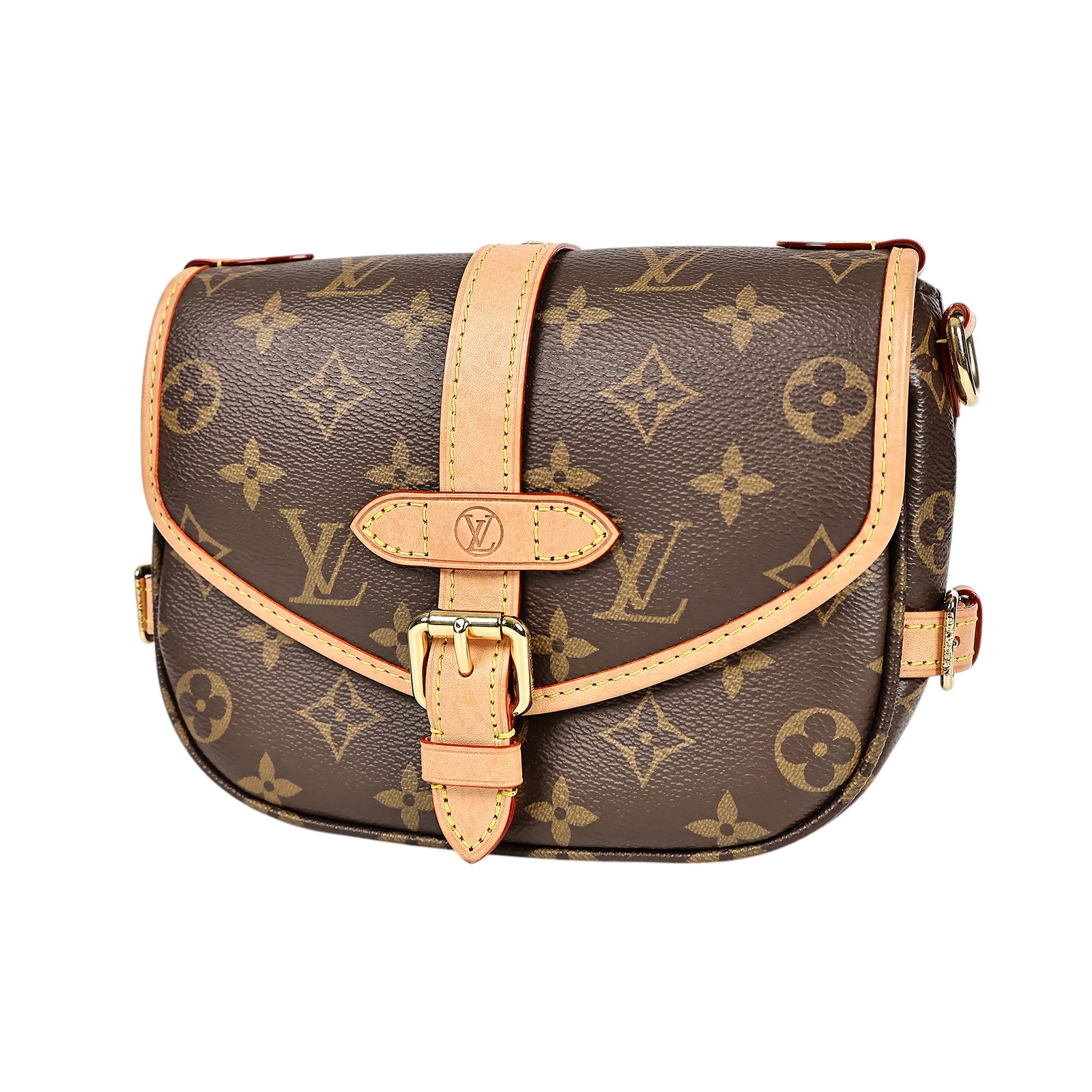 路易威登 LOUIS VUITTON Saumur BB  手提 馬鞍斜背包 M46740 晶片款 原花馬鞍包 BB 原廠盒子/防塵袋/購買證明