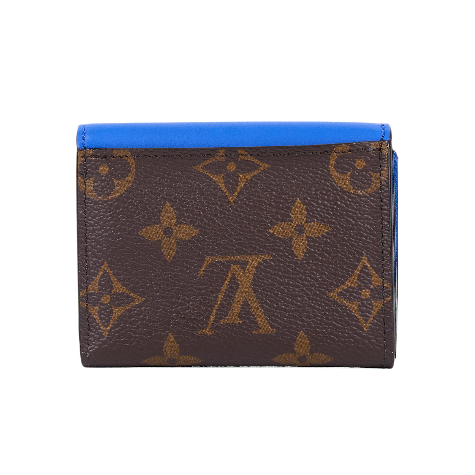路易威登 LOUIS VUITTON Zoé Monogram塗層帆布 藍色 錢包 M82983 晶片款 藍ZOE短夾 原廠盒子/防塵袋/購買證明