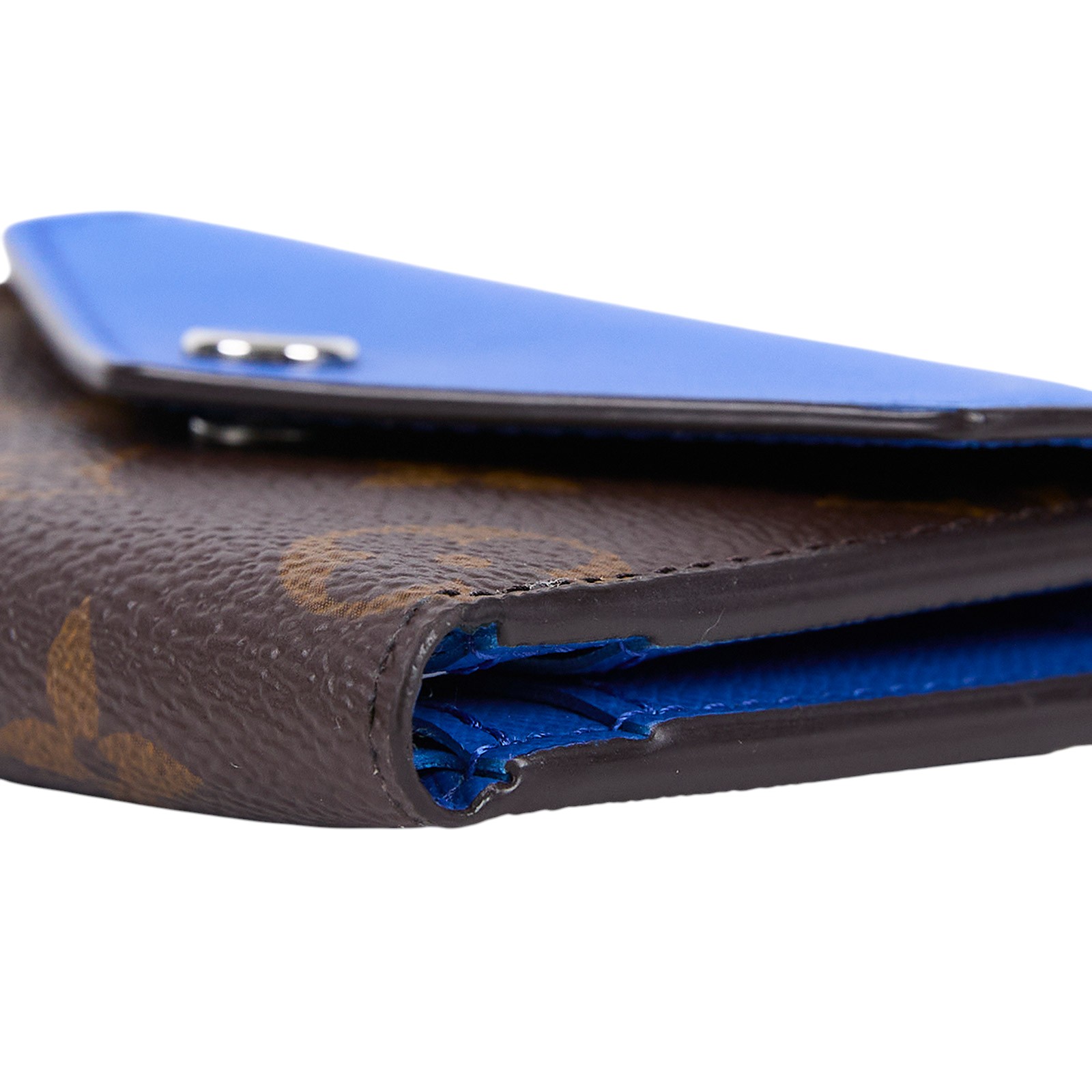 路易威登 LOUIS VUITTON Zoé Monogram塗層帆布 藍色 錢包 M82983 晶片款 藍ZOE短夾 原廠盒子/防塵袋/購買證明