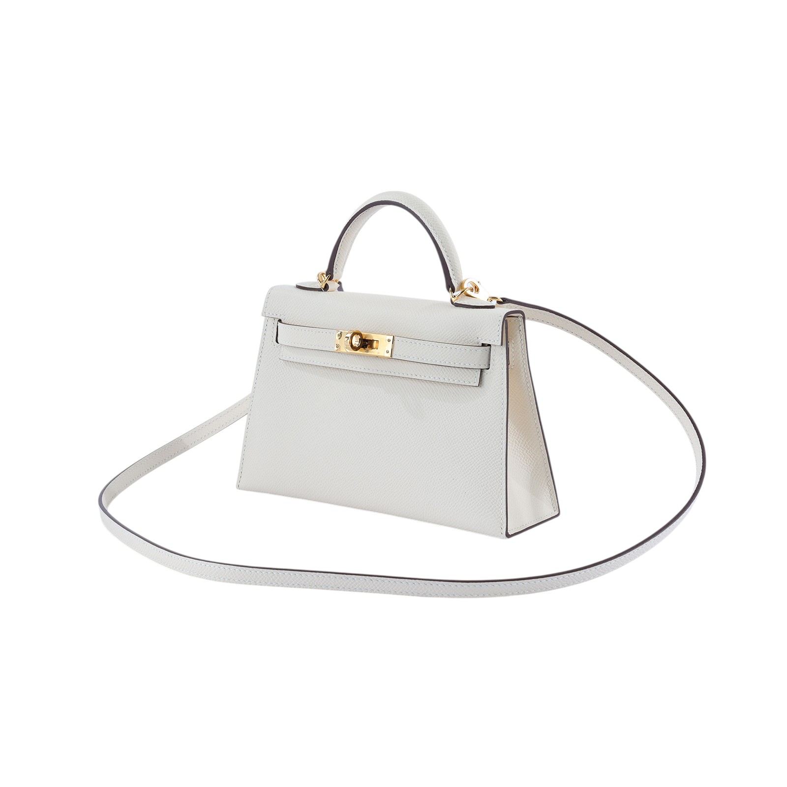 愛馬仕 Hermès Kelly Bag 凱莉包 mini II KLMII B刻 奶昔白MINI KELLY2 防塵袋