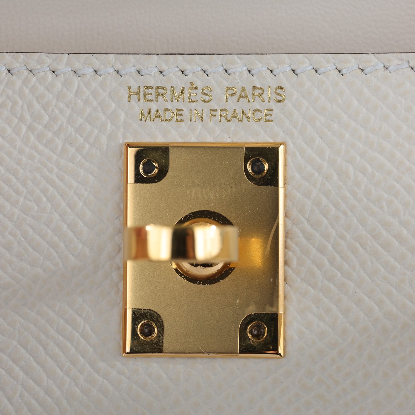 愛馬仕 Hermès Kelly Bag 凱莉包 mini II KLMII B刻 奶昔白MINI KELLY2 防塵袋