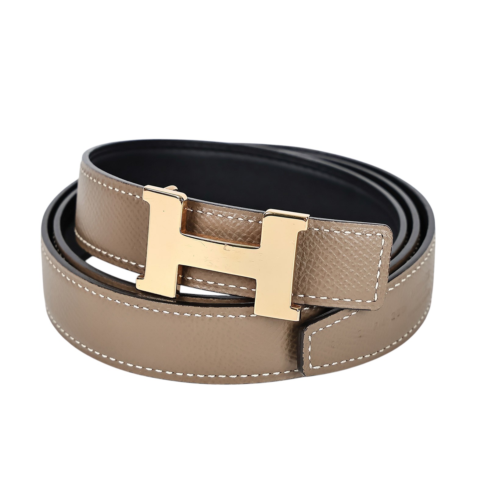 愛馬仕 Hermès Mini Constance 皮帶扣 雙面皮腰帶 CONSTANCEMB85 Z刻  RG 0221  原廠盒子/防塵袋