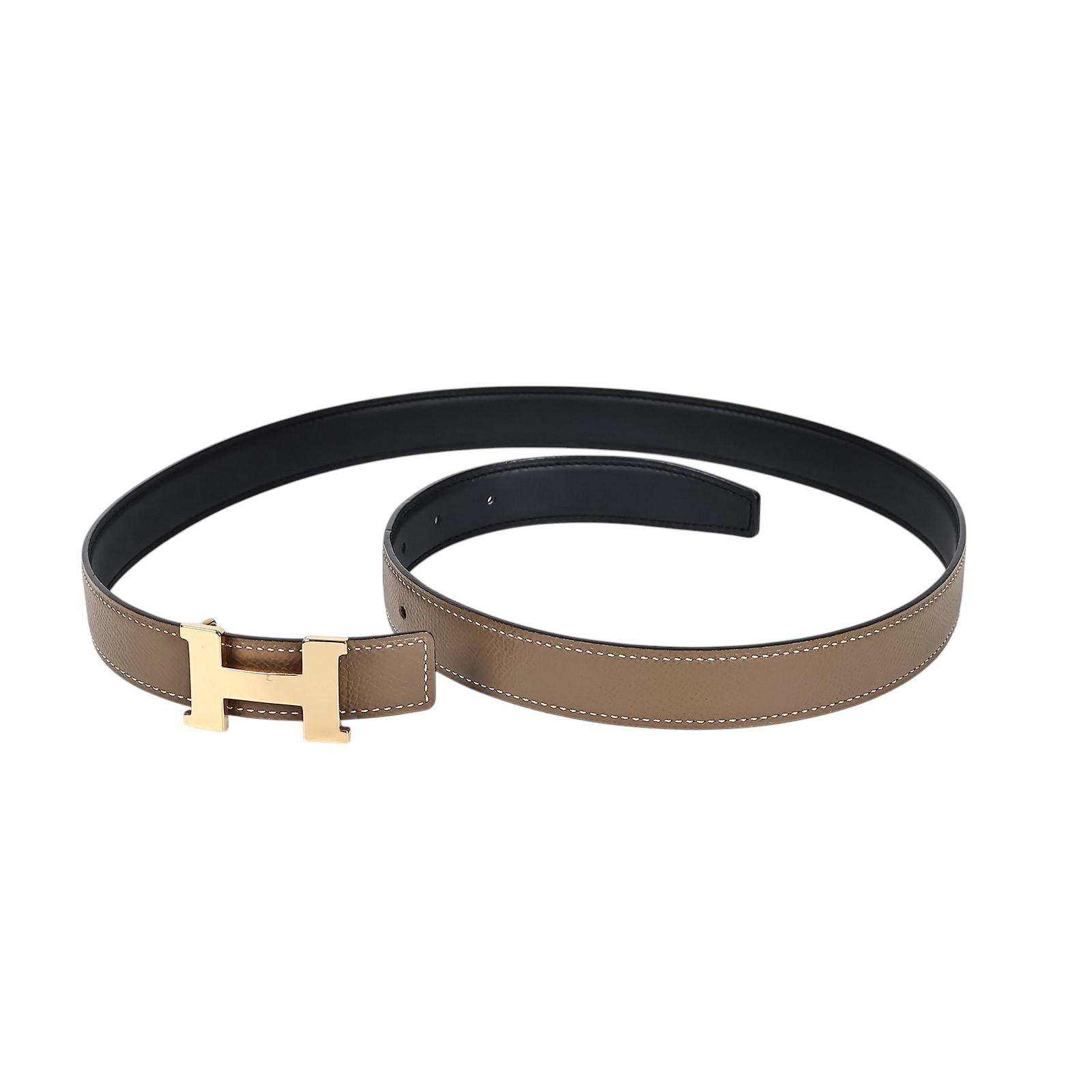 愛馬仕 Hermès Mini Constance 皮帶扣 雙面皮腰帶 CONSTANCEMB85 Z刻  RG 0221  原廠盒子/防塵袋