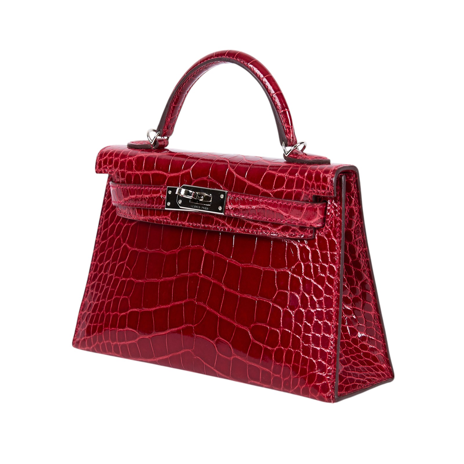愛馬仕 Hermès Kelly Bag 凱莉包 mini KLM A刻 紅鱷魚皮MINI KELLY 防塵袋