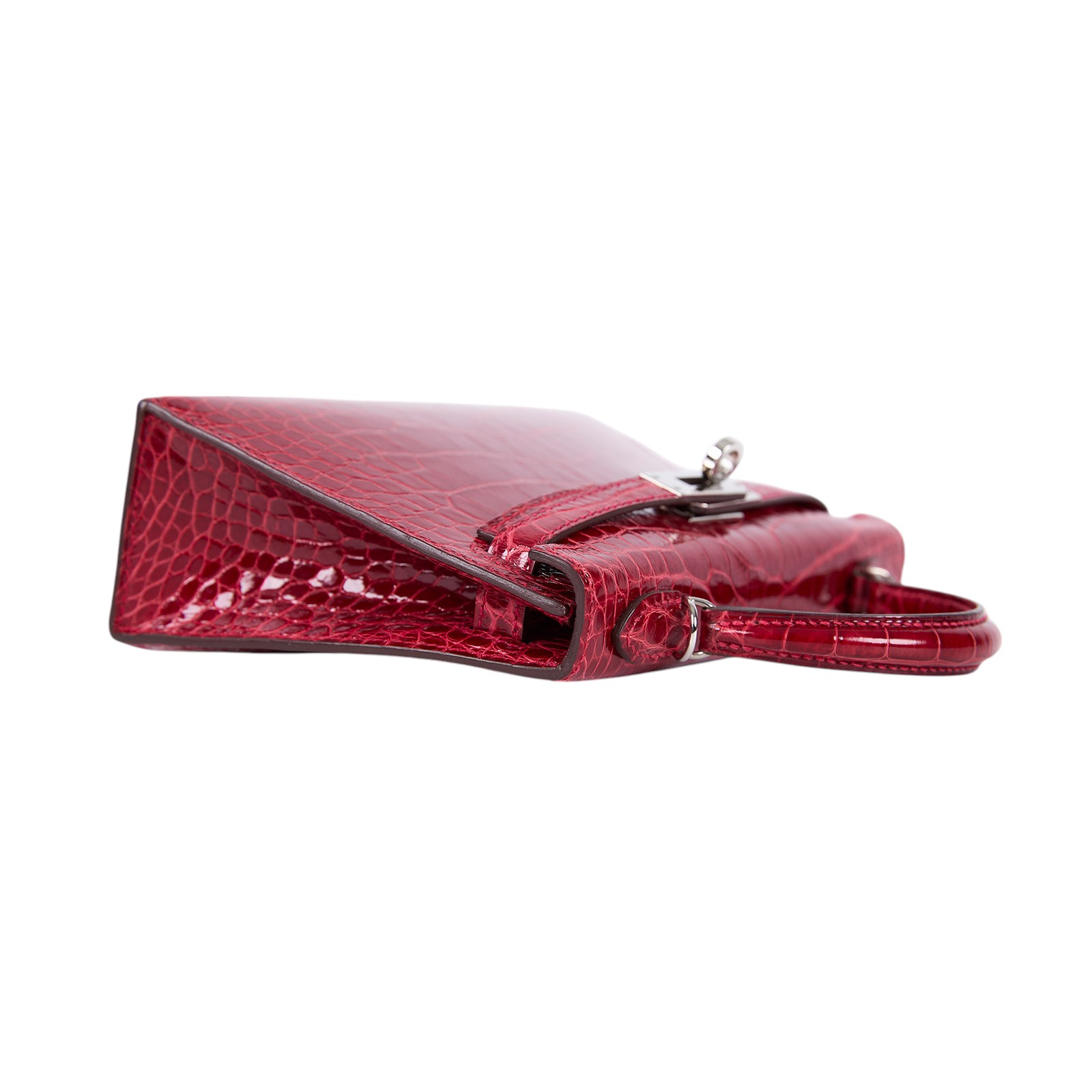 愛馬仕 Hermès Kelly Bag 凱莉包 mini KLM A刻 紅鱷魚皮MINI KELLY 防塵袋