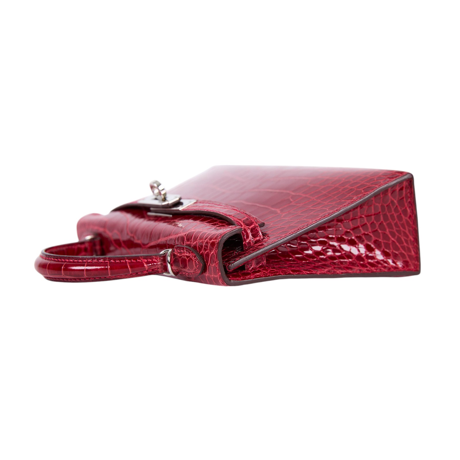 愛馬仕 Hermès Kelly Bag 凱莉包 mini KLM A刻 紅鱷魚皮MINI KELLY 防塵袋