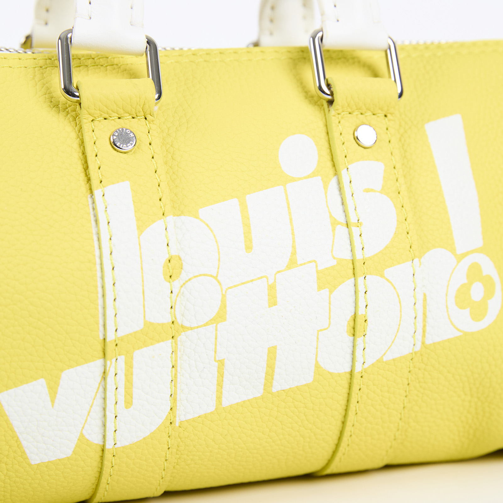 路易威登 LOUIS VUITTON Keepall XS號 手提 斜背 肩背包 2021限定 檸檬黃 M80842 晶片款  防塵袋