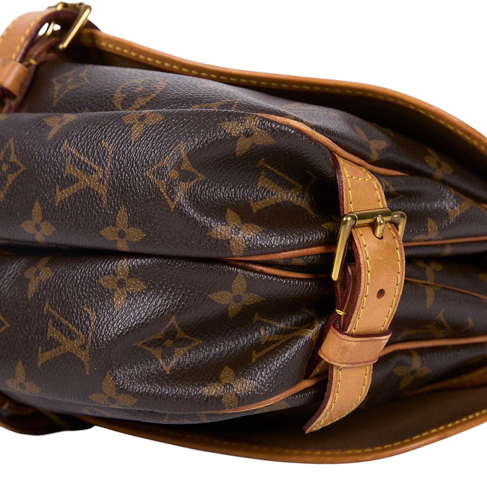 路易威登 LOUIS VUITTON Saumur 30 馬鞍包 M42256 原花馬鞍包 entrupy