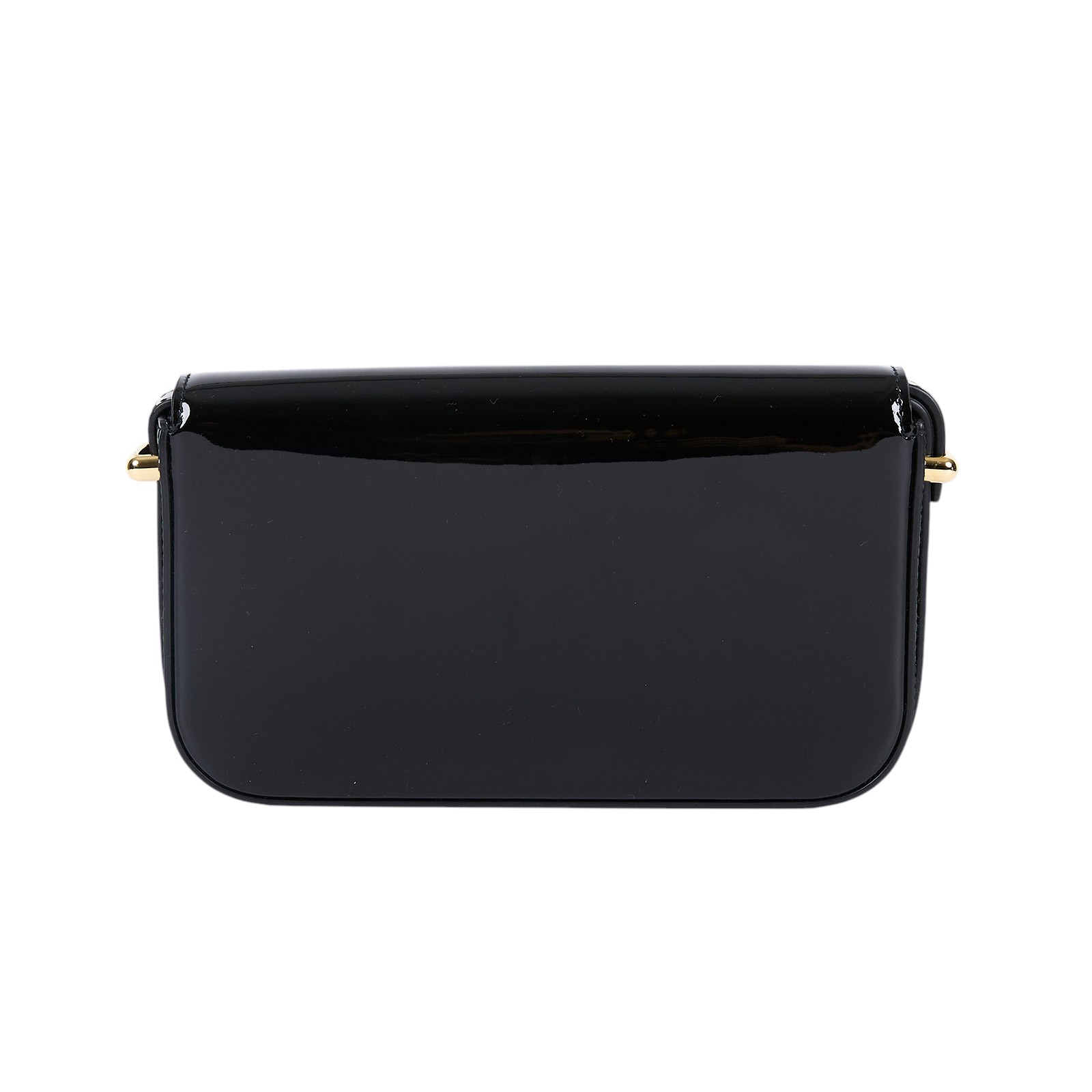 普拉達 PRADA 小牛皮 肩背包 1BD339_ASK 黑漆皮LOGO斜背包 防塵袋