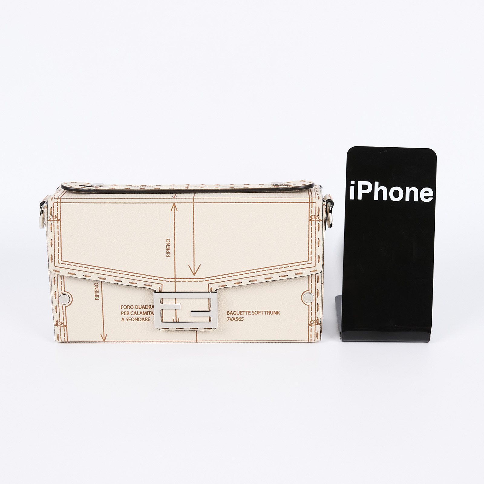 芬迪 FENDI Baguette Soft Trunk 肩背 手提包 7VA565ARD2F  原廠盒子/防塵袋