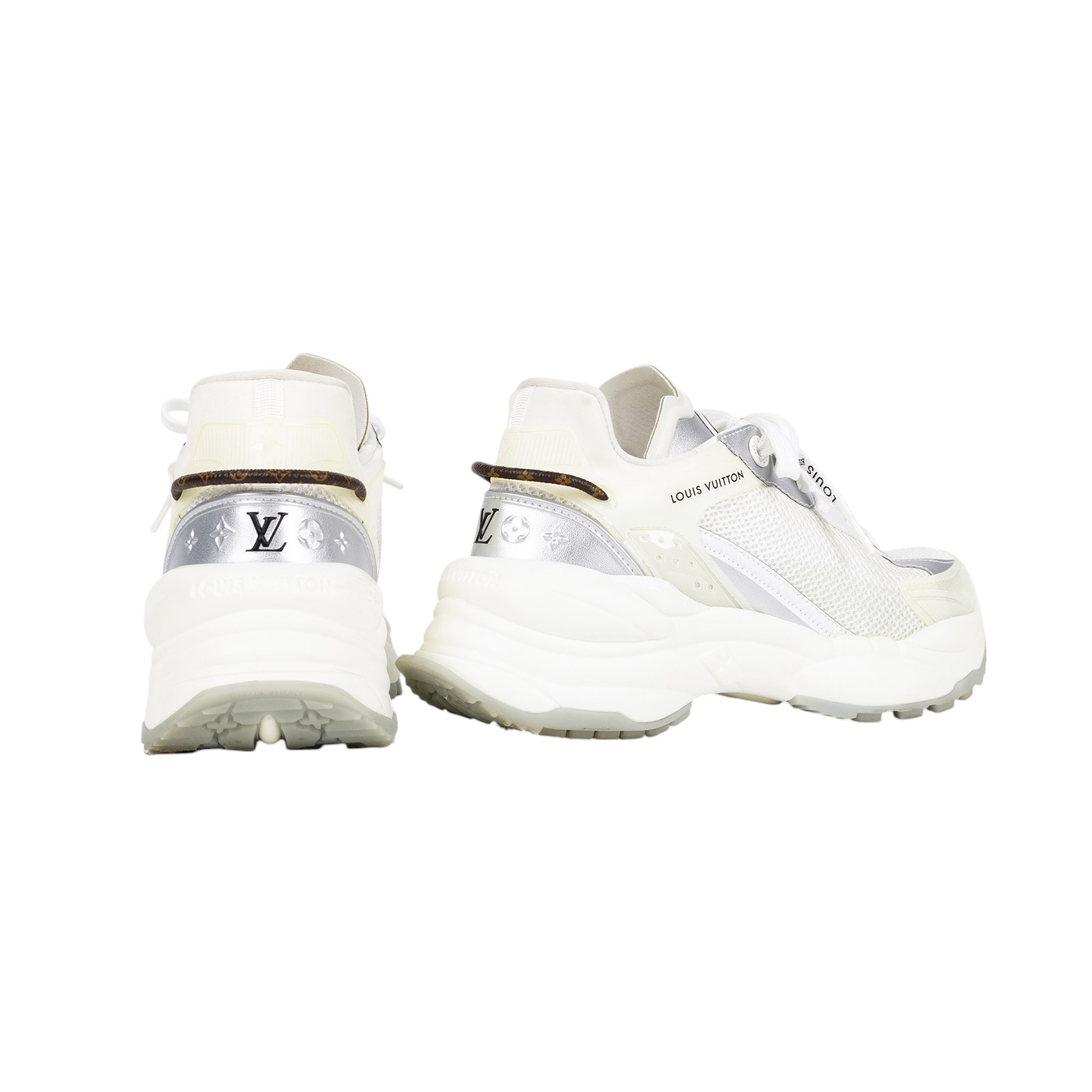 路易威登 LOUIS VUITTON Run 55 運動鞋 1AAVGE 白運動鞋 防塵袋