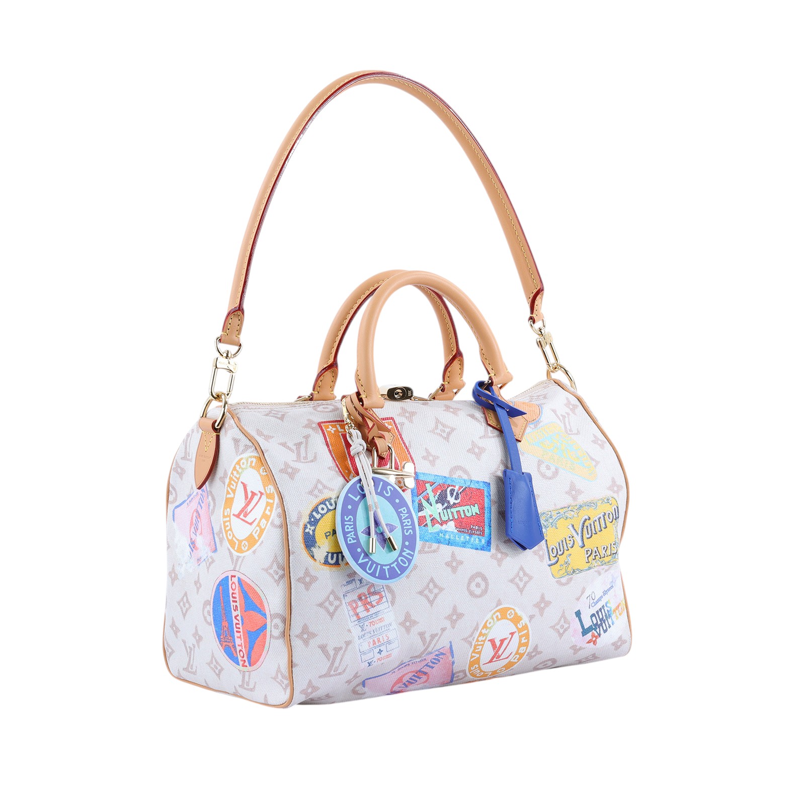 路易威登 LOUIS VUITTON Speedy Soft 30 M14587 晶片款 米白SPEEDY SOFT 30 無附屬品