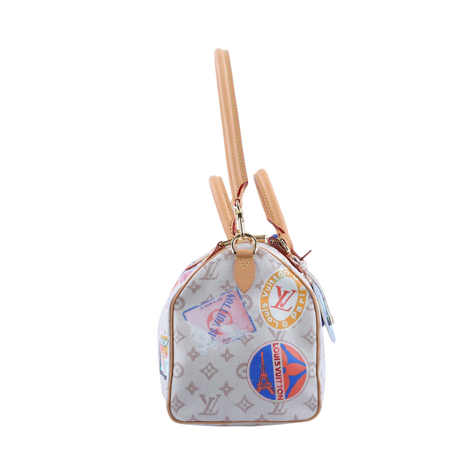 路易威登 LOUIS VUITTON Speedy Soft 30 M14587 晶片款 米白SPEEDY SOFT 30 無附屬品