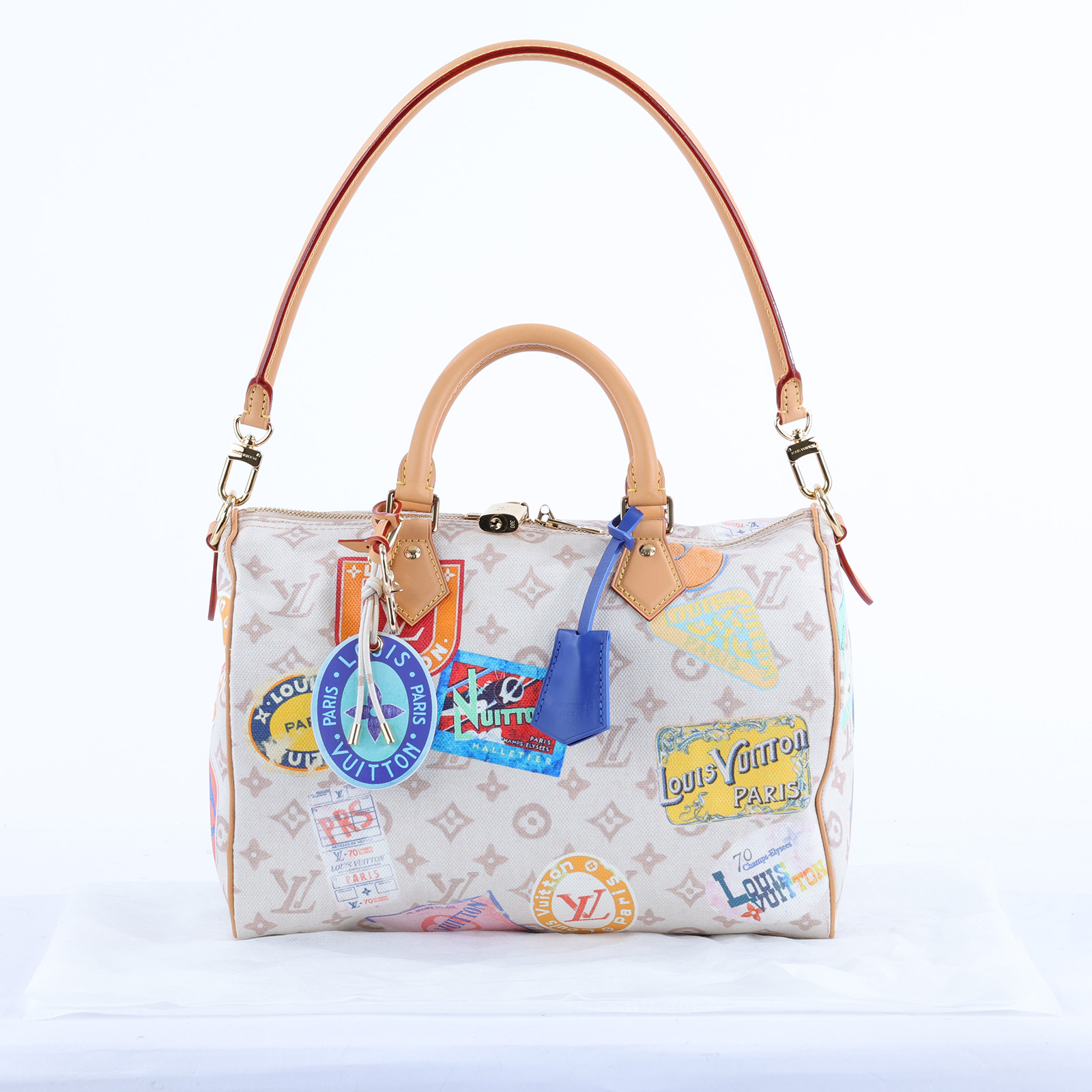路易威登 LOUIS VUITTON Speedy Soft 30 M14587 晶片款 米白SPEEDY SOFT 30 無附屬品