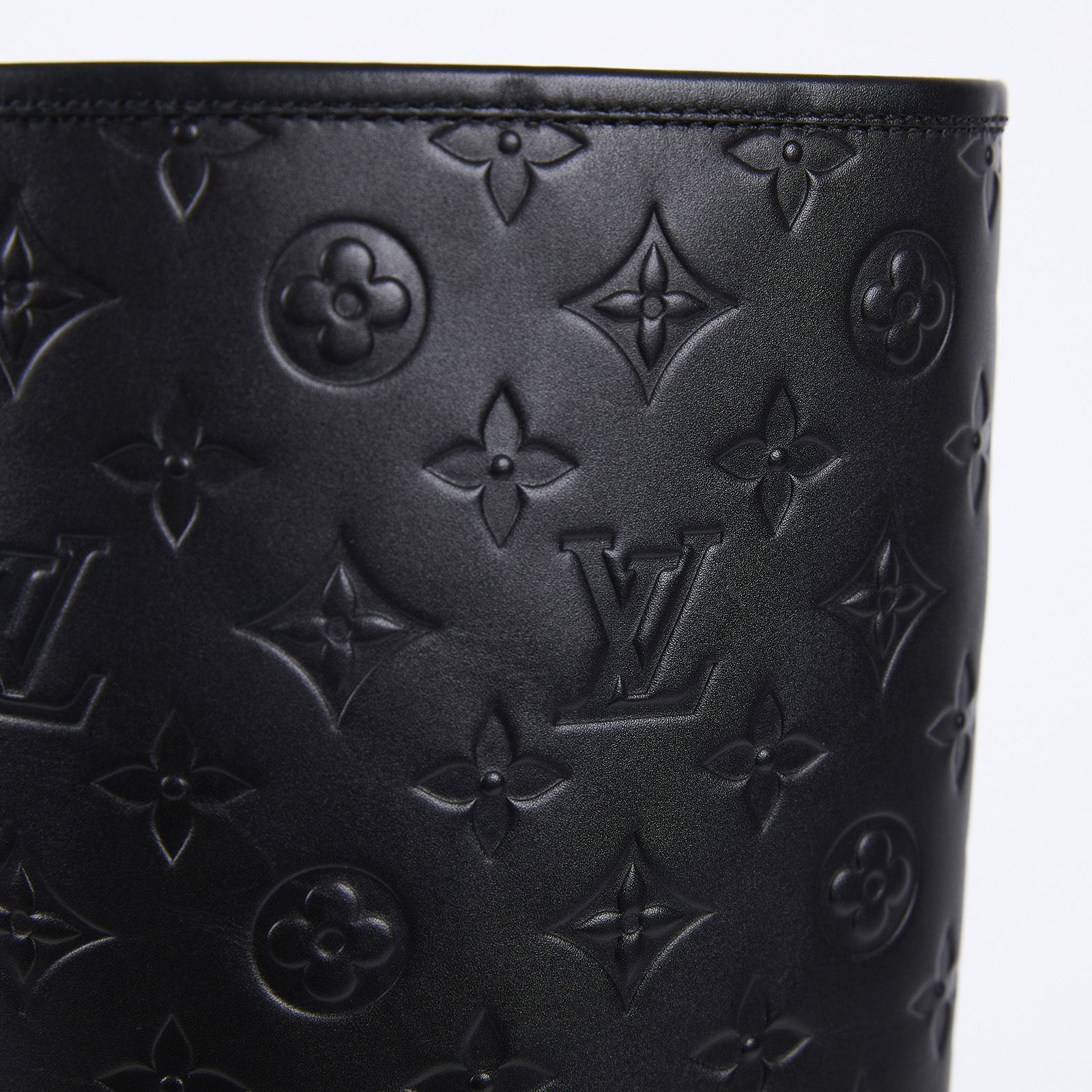 路易威登 LOUIS VUITTON Territory 平底高筒靴 1ADD2M 原花黑皮革長靴 #37 無附屬品