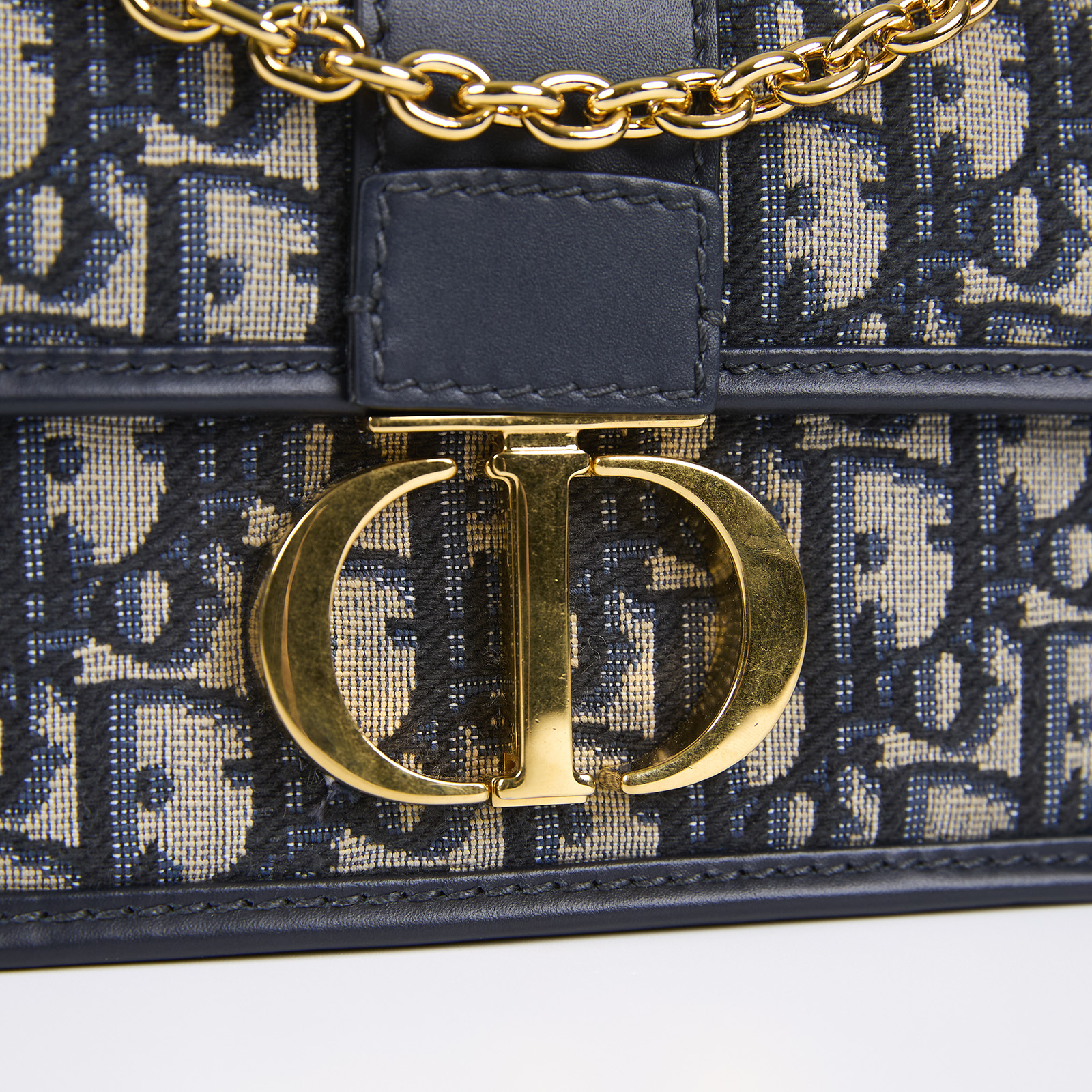 迪奧 CHRISTIAN DIOR 30 Montaigne East-West 附鏈帶包 M9334UTZQ 新款老花蒙田小號 無附屬品