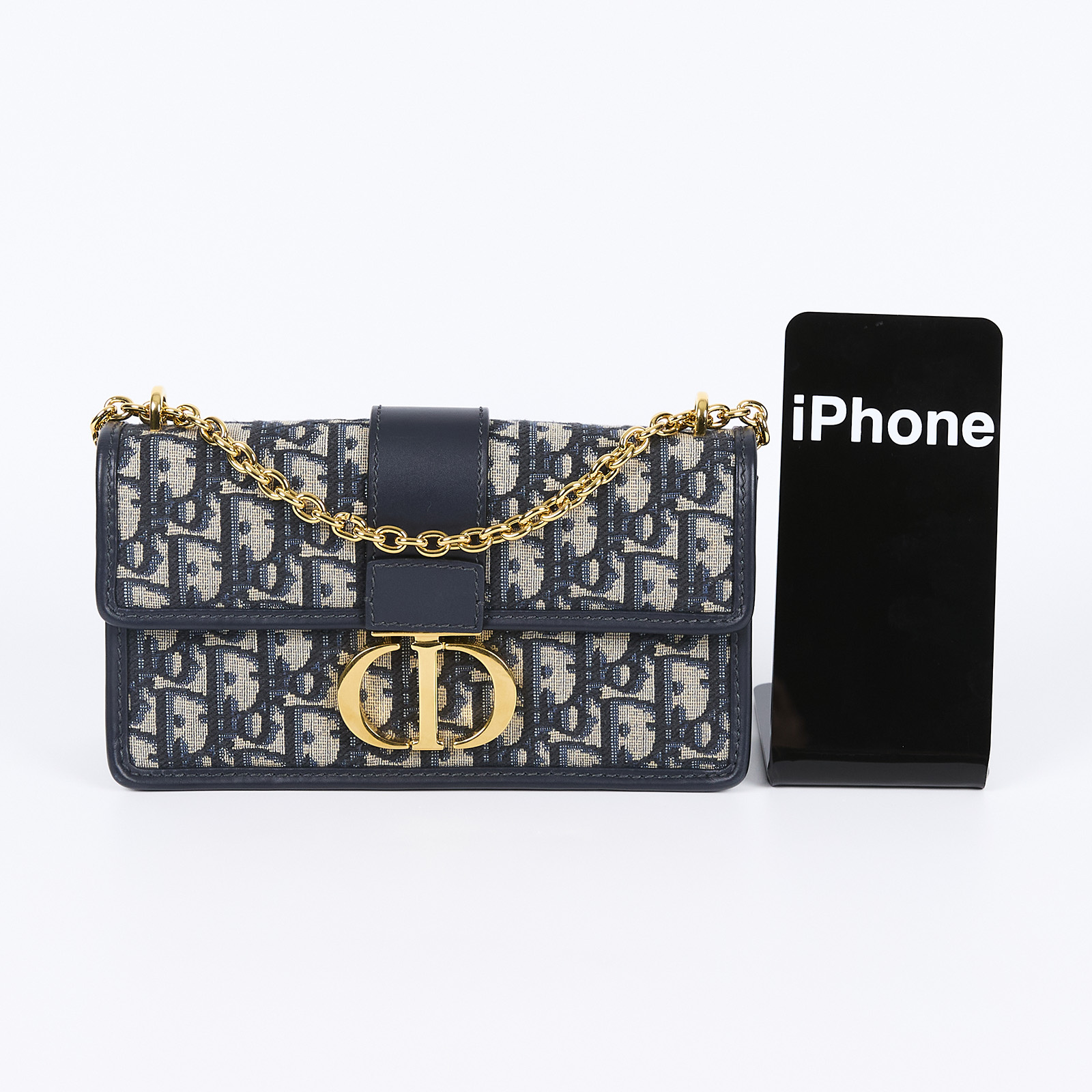 迪奧 CHRISTIAN DIOR 30 Montaigne East-West 附鏈帶包 M9334UTZQ 新款老花蒙田小號 無附屬品