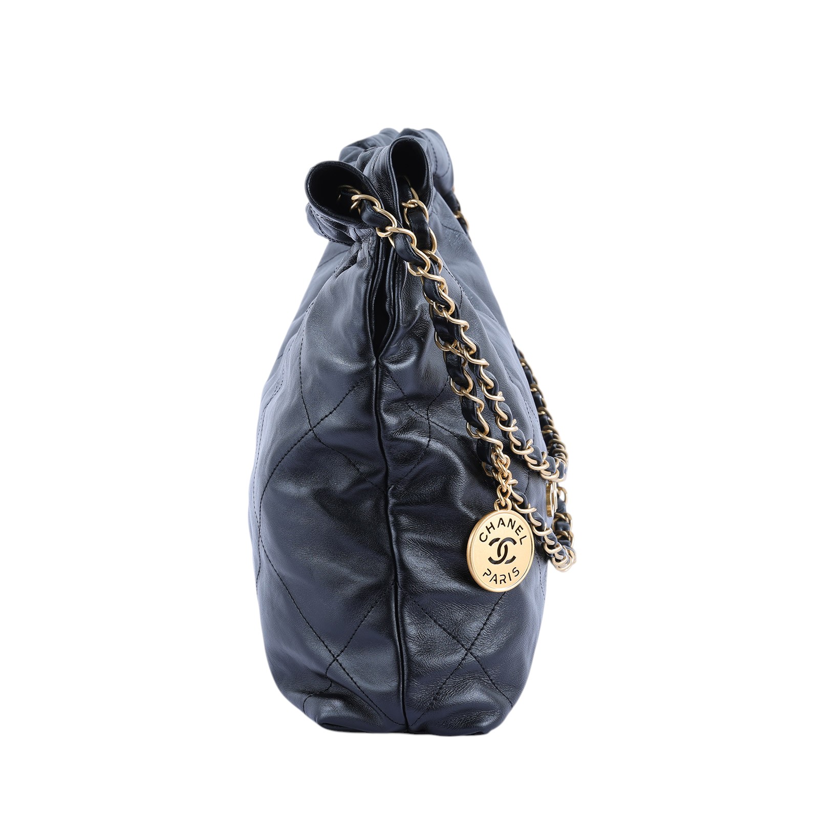 香奈兒 CHANEL 22 小型 束口包 AS3260 晶片款 黑金22包小號 無附屬品