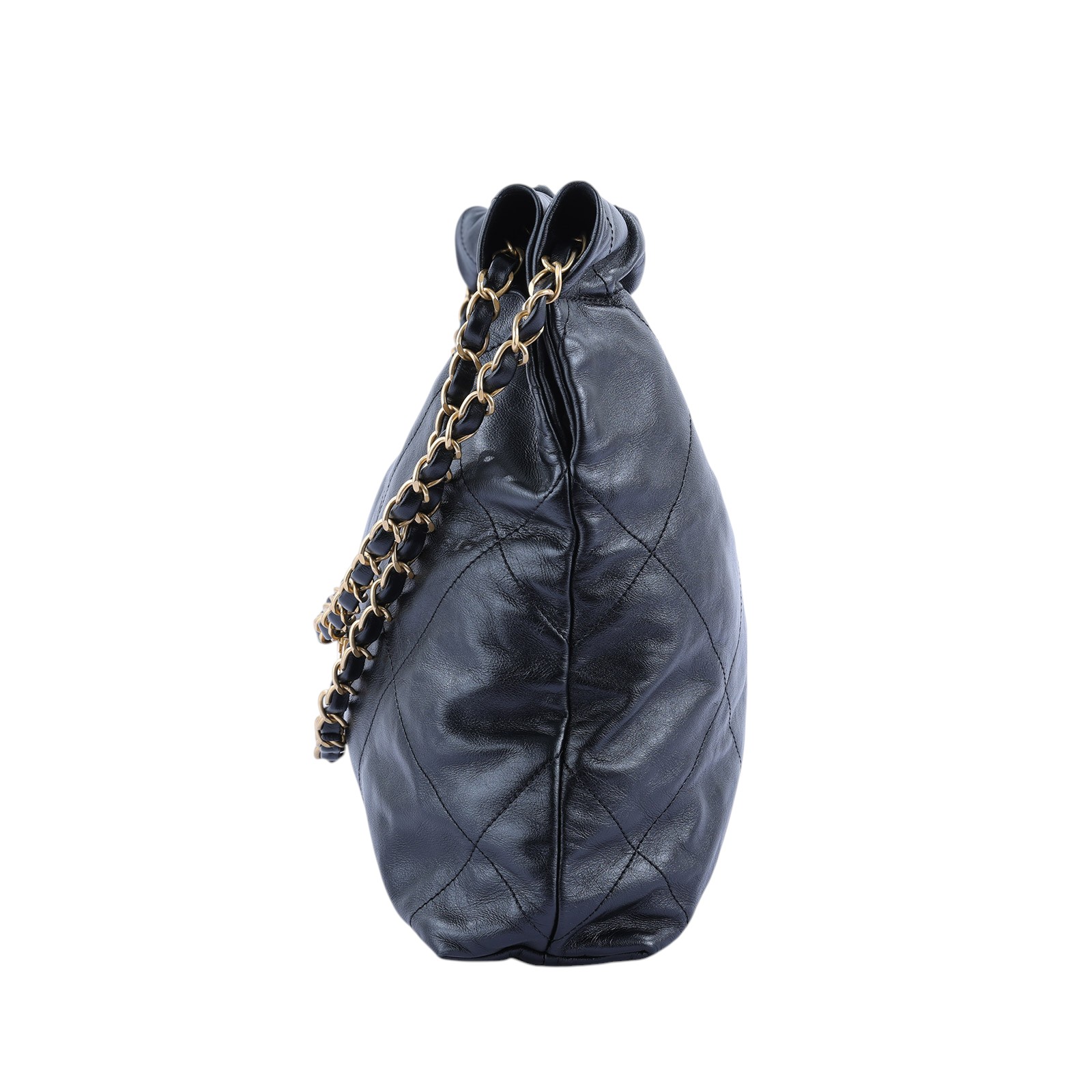 香奈兒 CHANEL 22 小型 束口包 AS3260 晶片款 黑金22包小號 無附屬品
