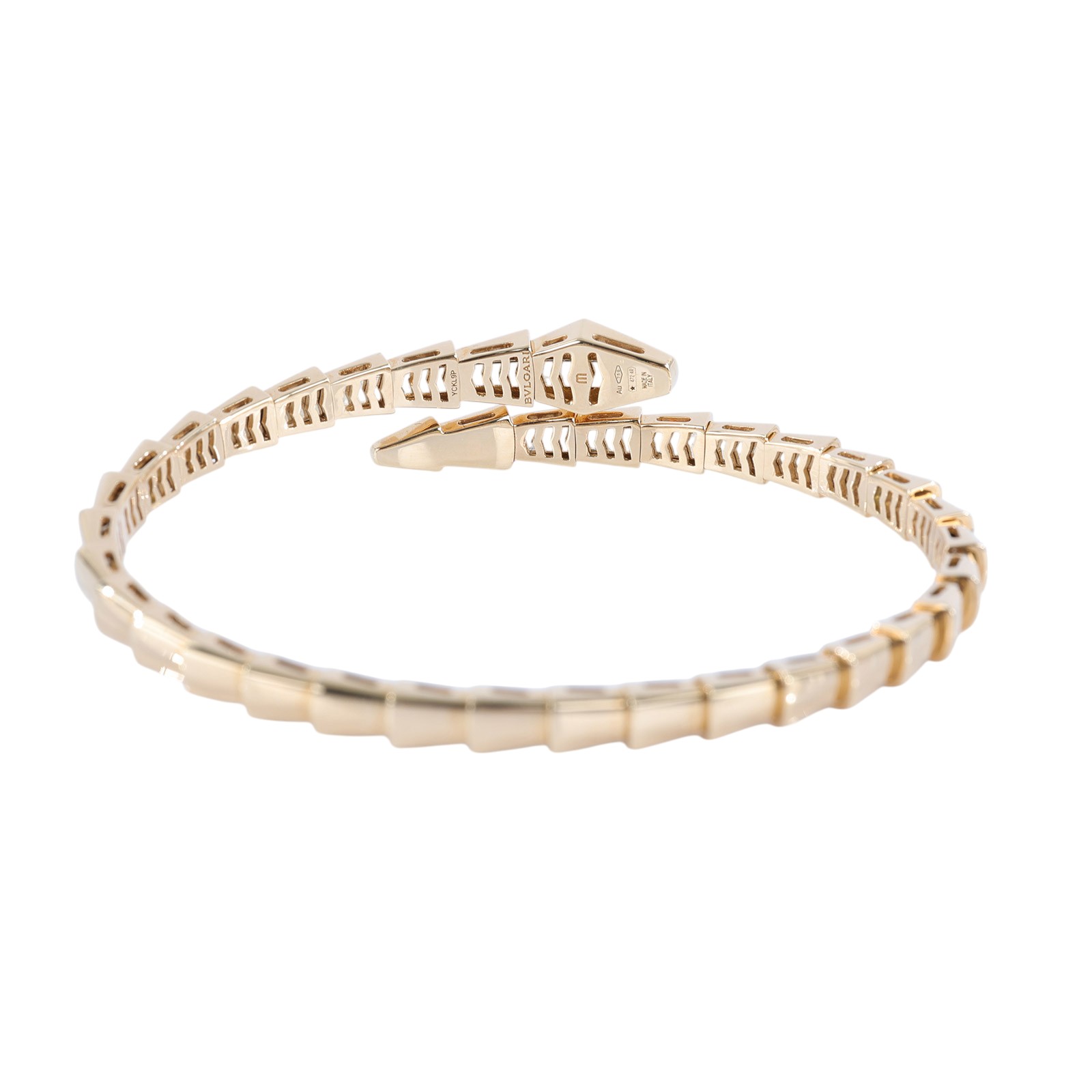 寶格麗 BVLGARI Serpenti Viper 手環 XL 359416 K18YG Serpenti Viper 手環 保證卡/原廠盒子