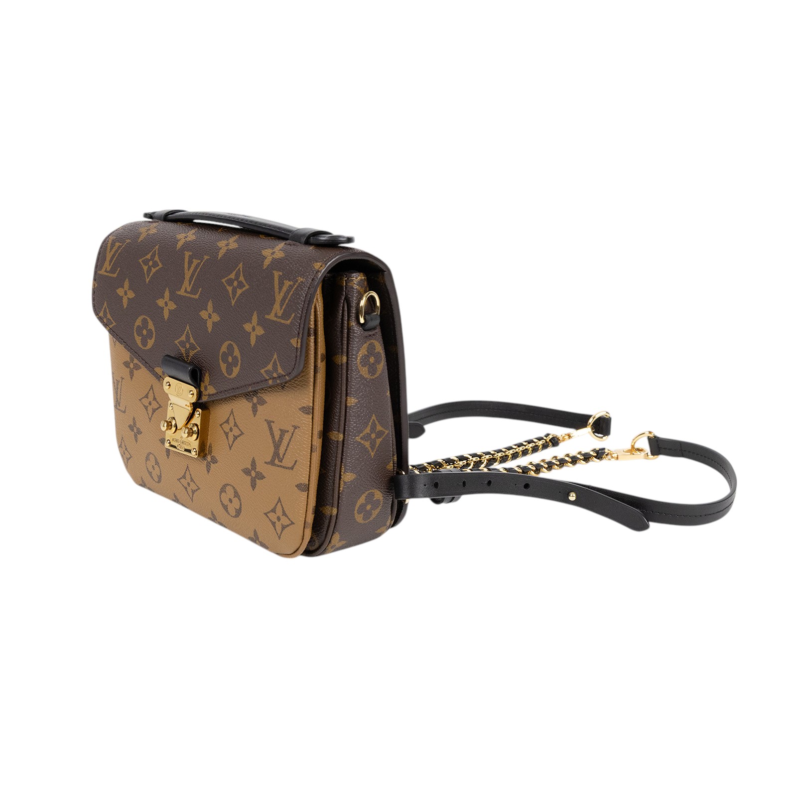路易威登 LOUIS VUITTON Pochette Métis 背包 M11941 晶片款 雙色咖Pochette Métis 背包 原廠盒子/防塵袋