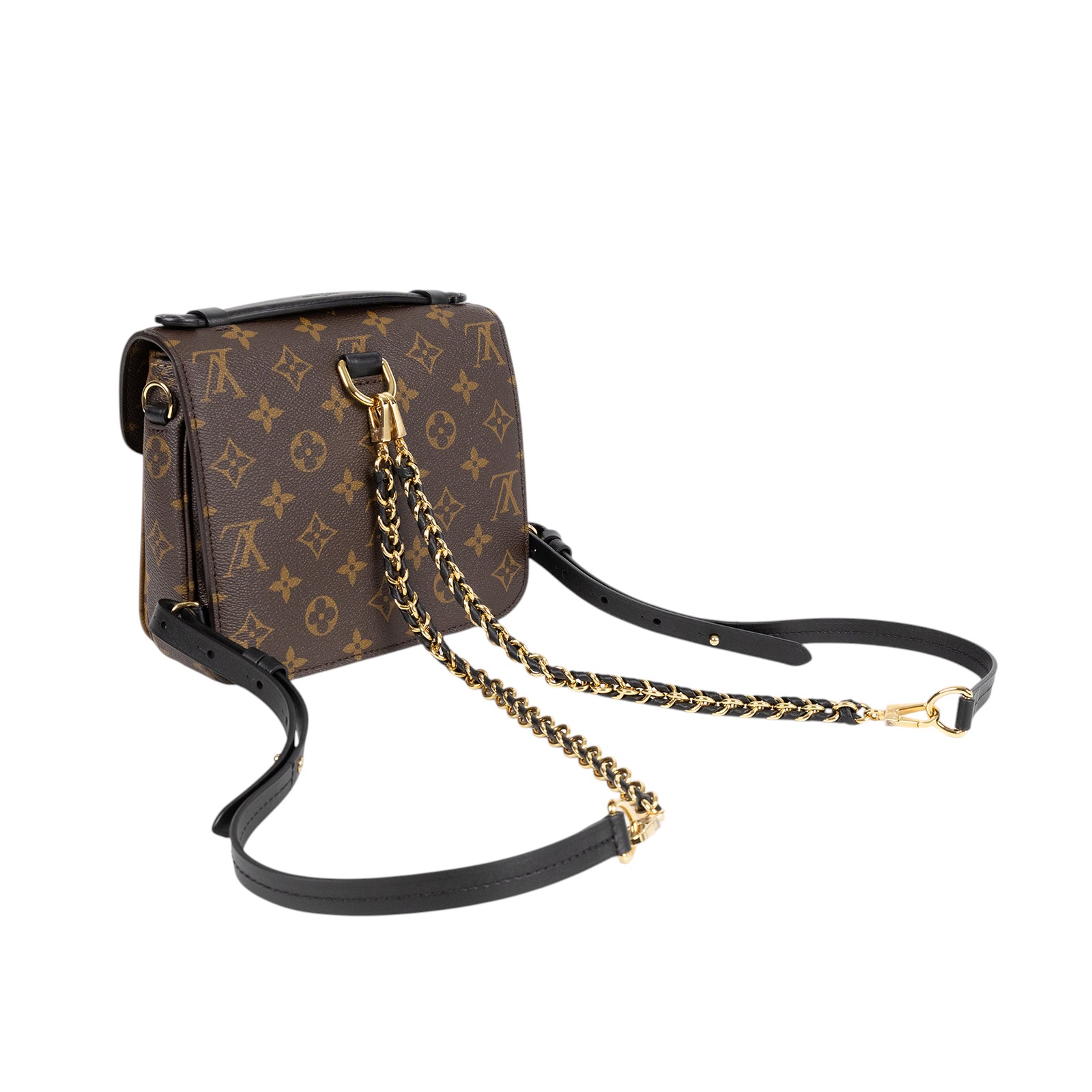 路易威登 LOUIS VUITTON Pochette Métis 背包 M11941 晶片款 雙色咖Pochette Métis 背包 原廠盒子/防塵袋