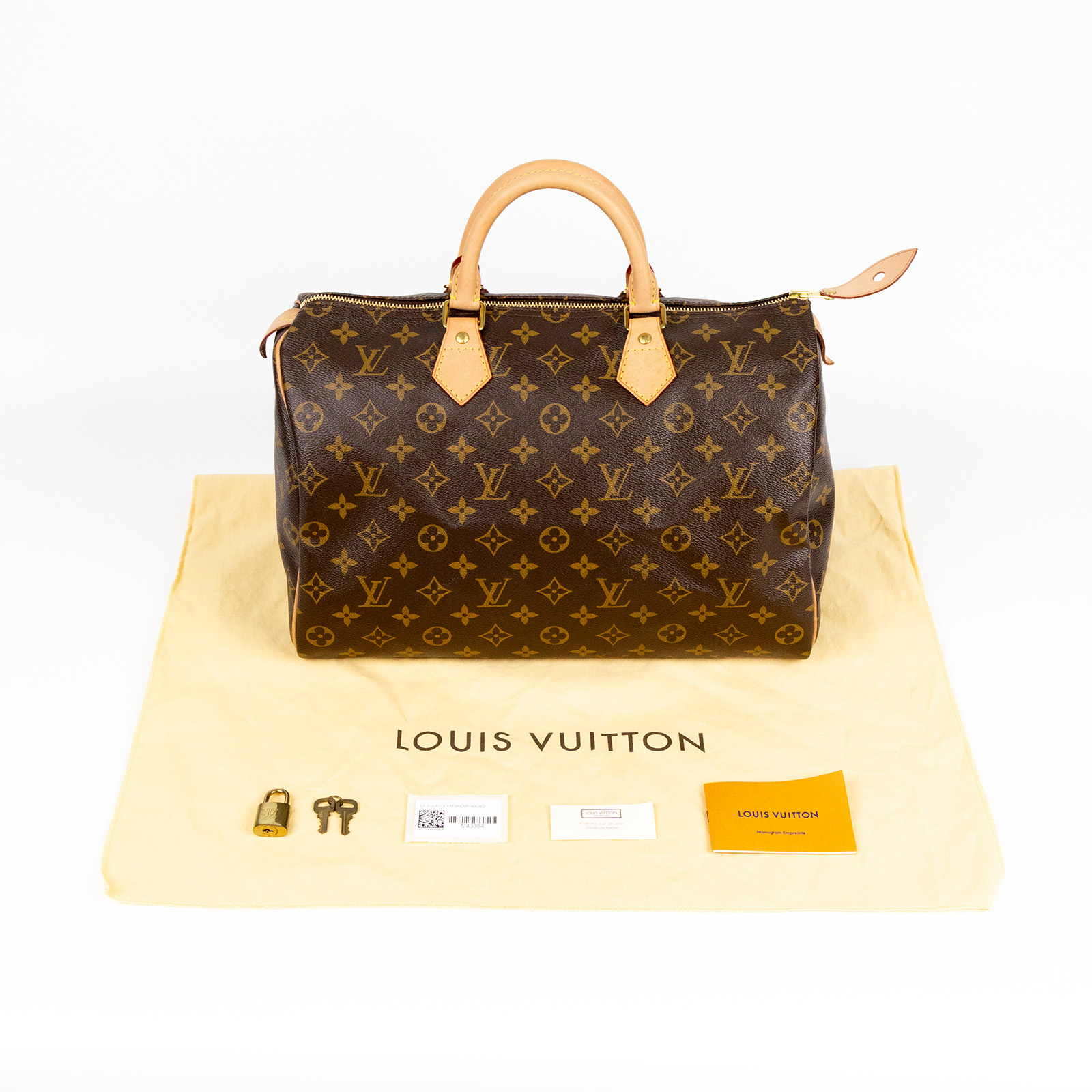 路易威登 LOUIS VUITTON Speedy 35 舊款 手提波士頓包 經典帆布 M41524 原花SPEEDY35 防塵袋
