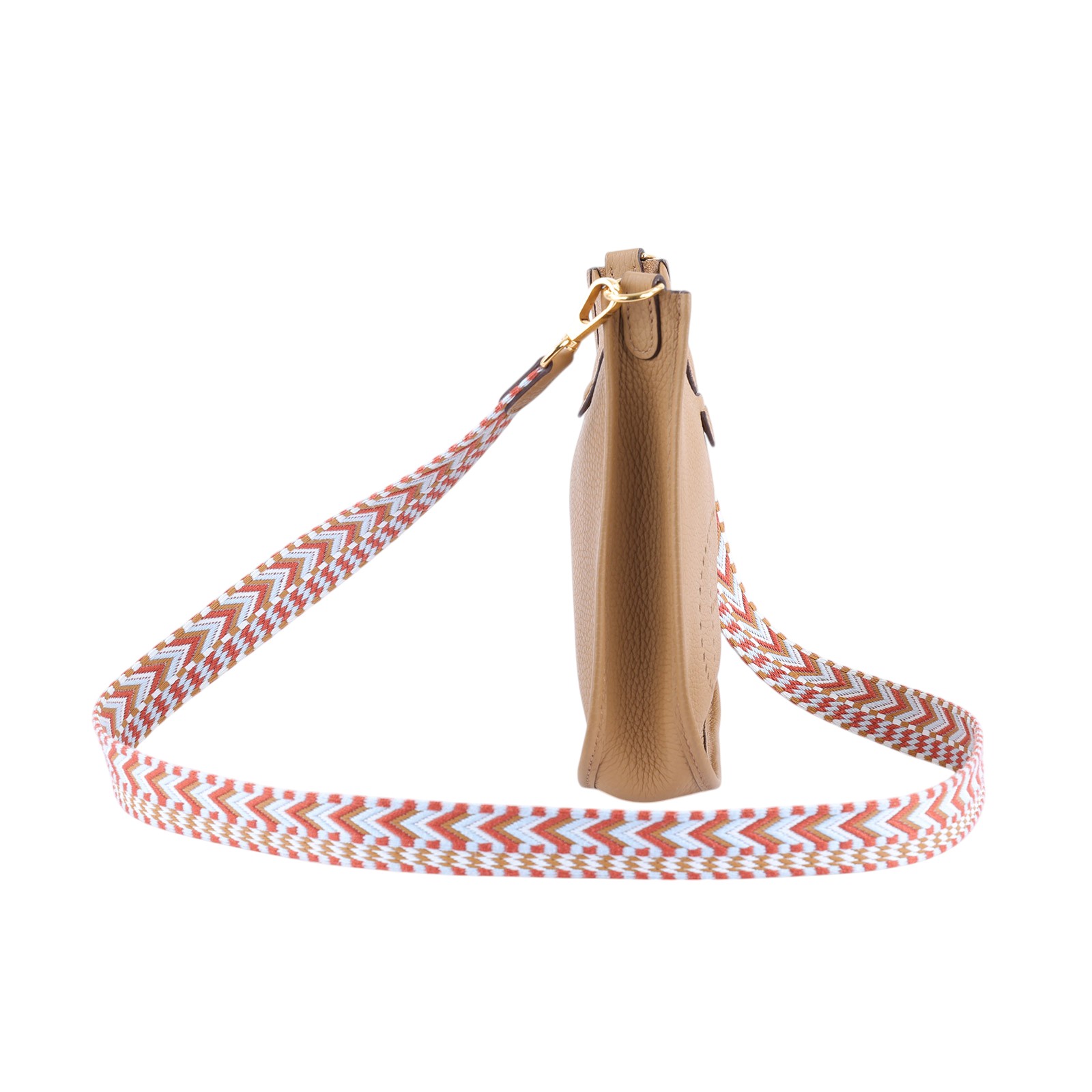 愛馬仕 Hermès Evelyne Bag Mini 伊芙琳包 Evelyne 16 EV16 U刻 芝麻色 MINI EVELYNE 防塵袋