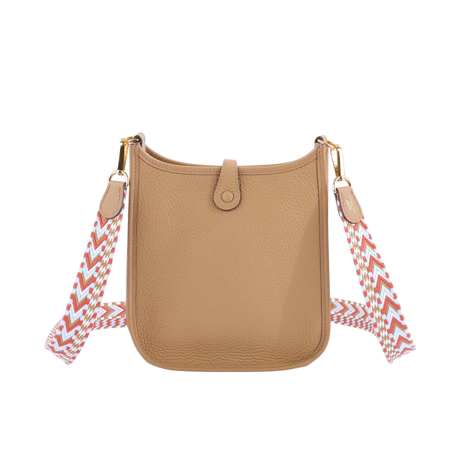 愛馬仕 Hermès Evelyne Bag Mini 伊芙琳包 Evelyne 16 EV16 U刻 芝麻色 MINI EVELYNE 防塵袋