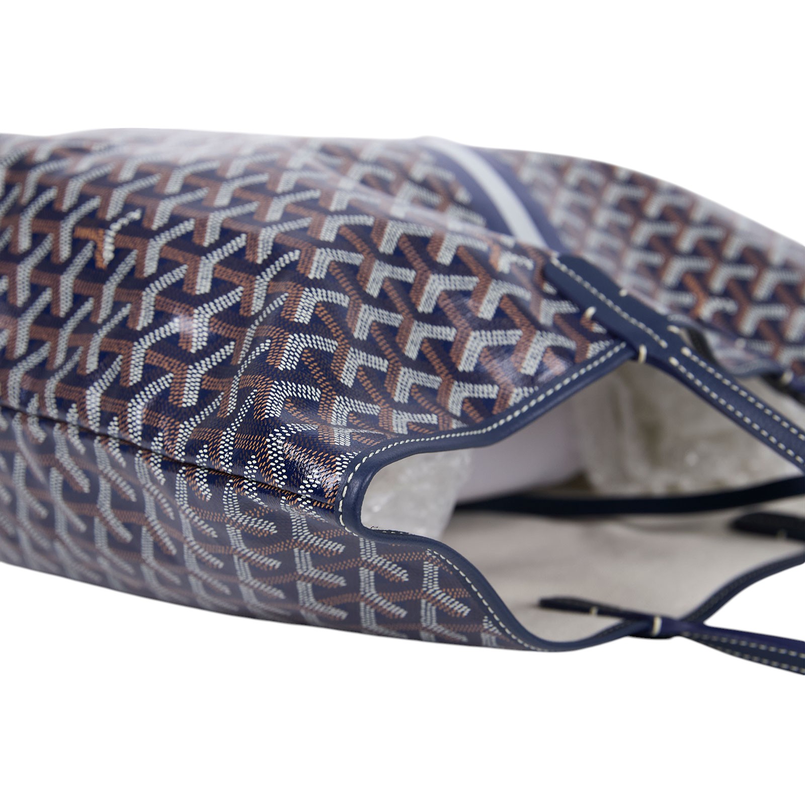 高雅德 GOYARD Saint Louis PM Bag 托特包 STLOUIPMLTY 深藍 Saint LOUIS PM 防塵袋/購買證明