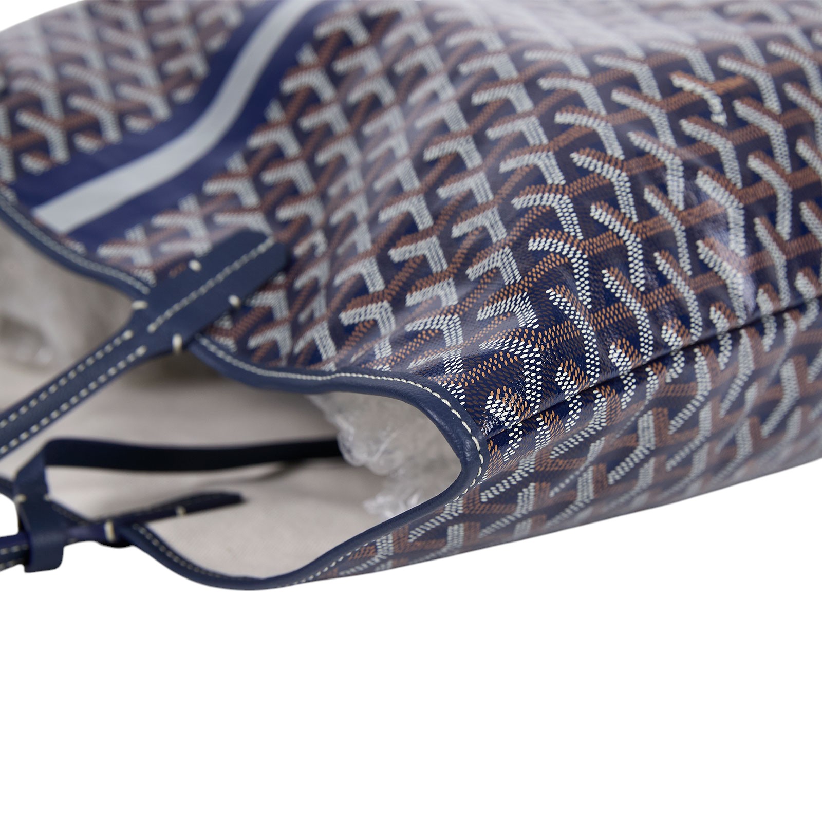 高雅德 GOYARD Saint Louis PM Bag 托特包 STLOUIPMLTY 深藍 Saint LOUIS PM 防塵袋/購買證明
