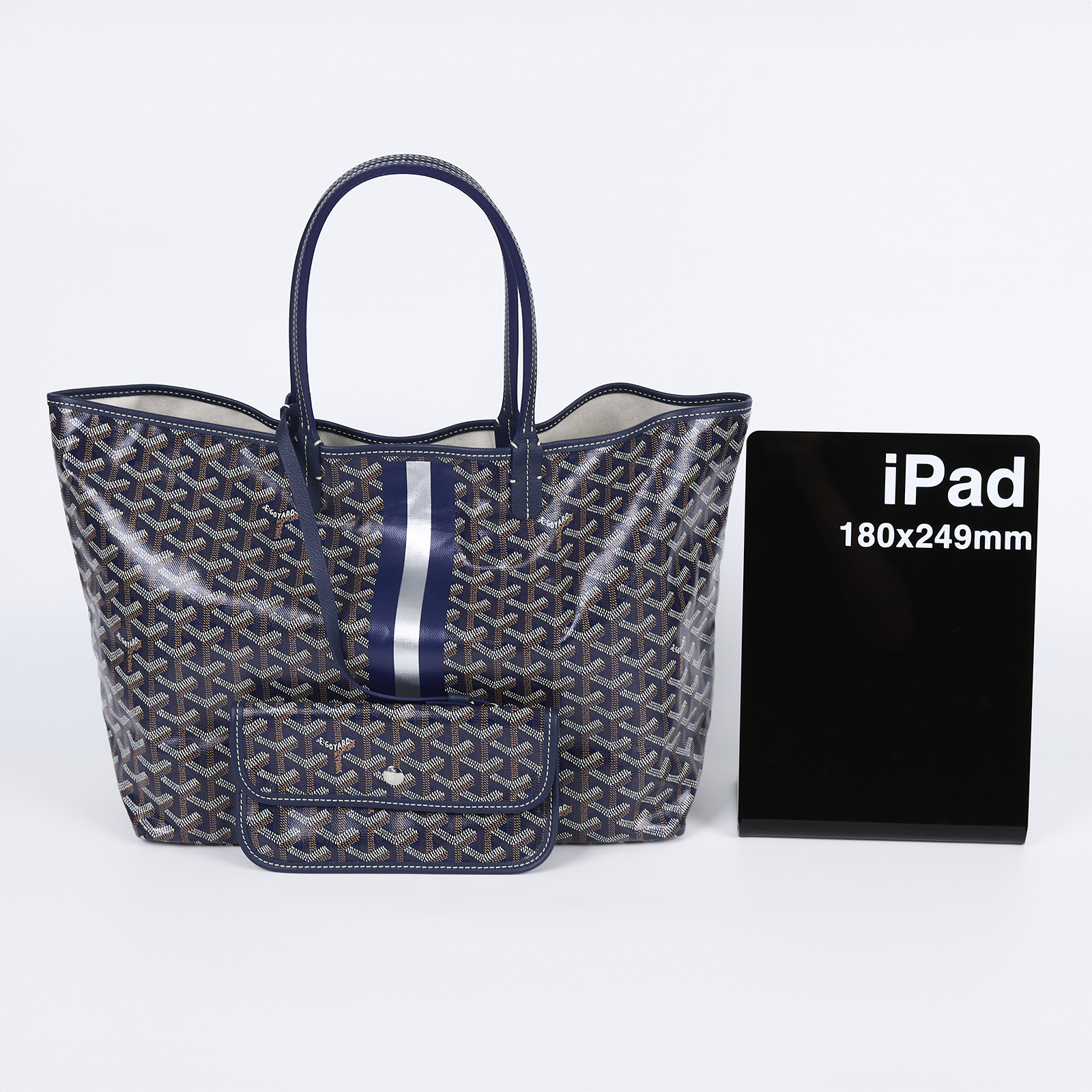 高雅德 GOYARD Saint Louis PM Bag 托特包 STLOUIPMLTY 深藍 Saint LOUIS PM 防塵袋/購買證明