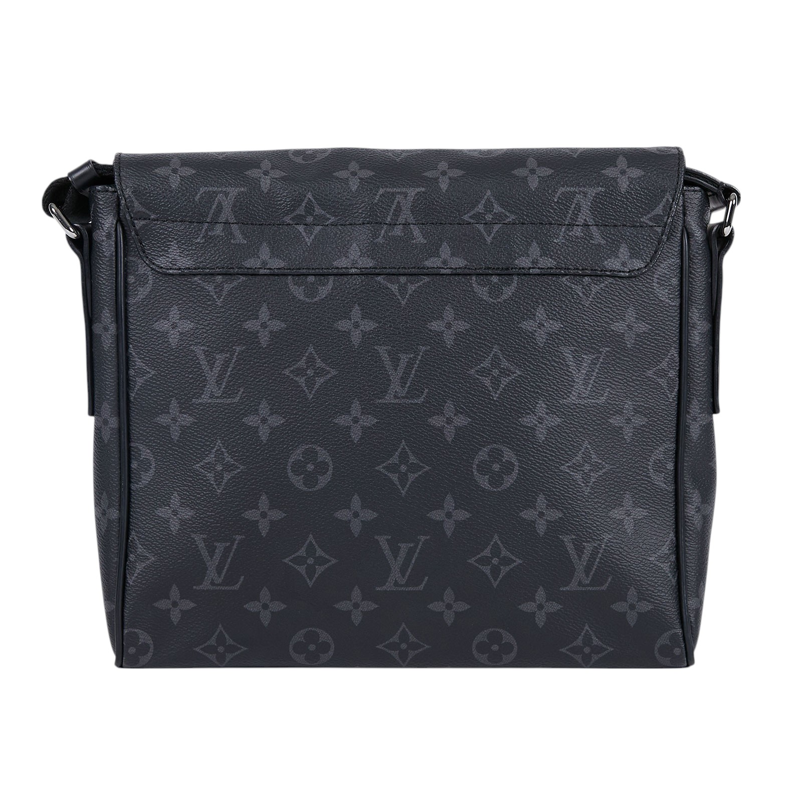 路易威登 LOUIS VUITTON District PM  郵差包 M44000 黑原花肩背包 無附屬品
