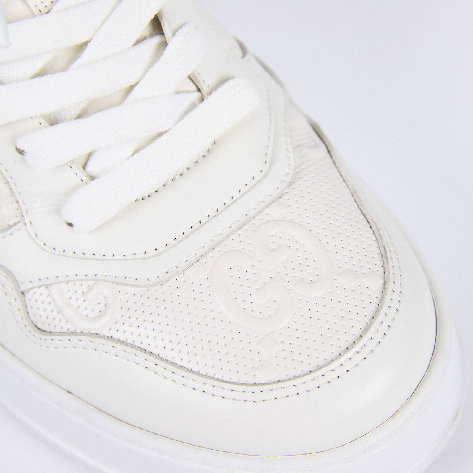 古馳 GUCCI GG 運動鞋 669582_85 原花壓紋白鞋 無附屬品