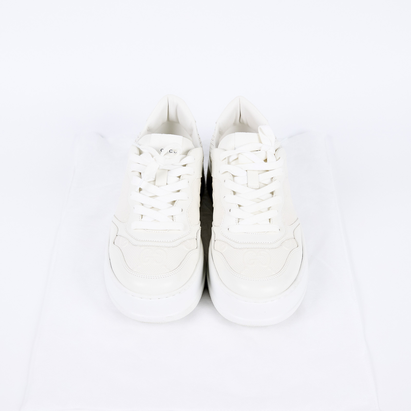 古馳 GUCCI GG 運動鞋 669582_85 原花壓紋白鞋 無附屬品