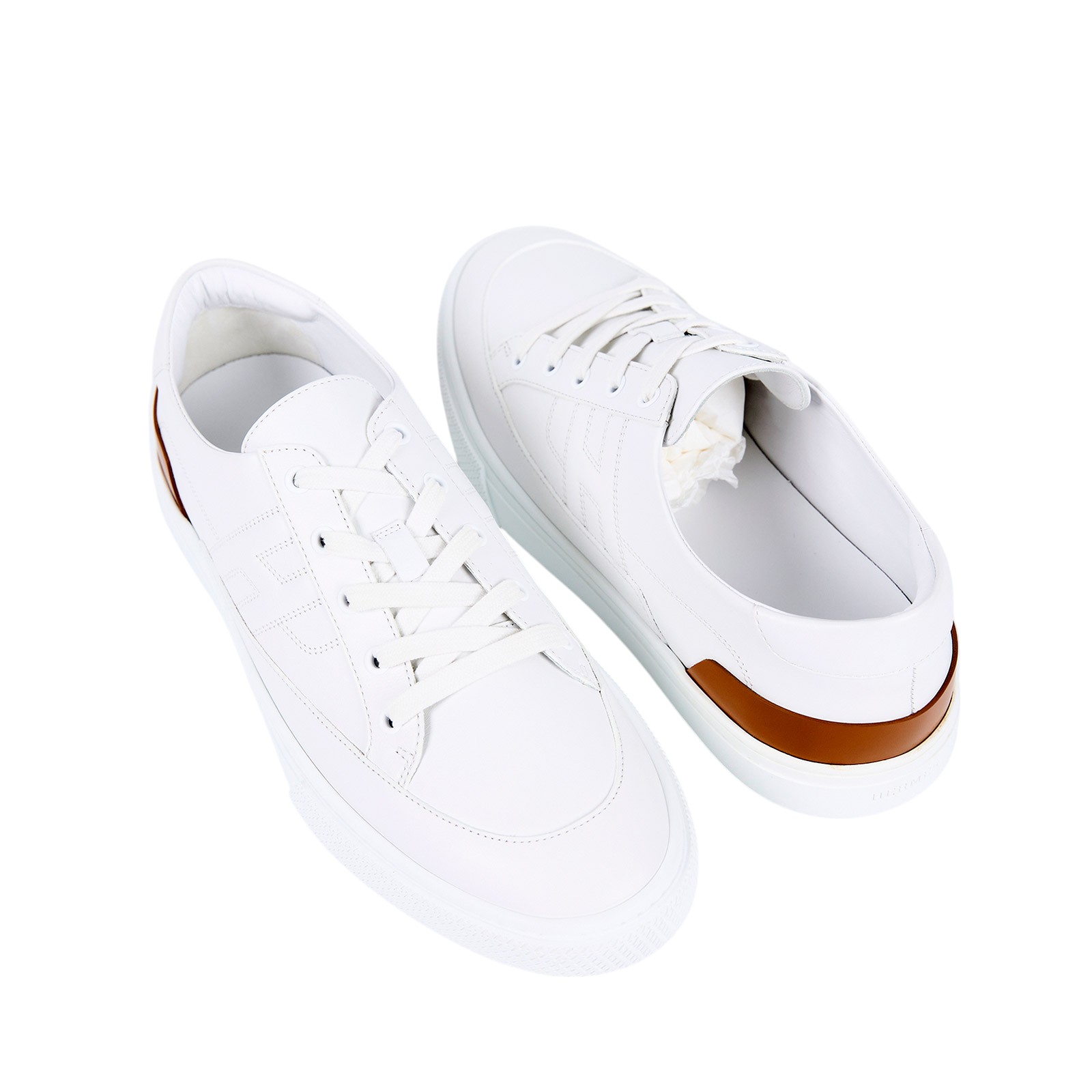 愛馬仕 Hermès Deep sneaker 運動鞋 DEEPST_44 #44 咖白小白鞋 無附屬品