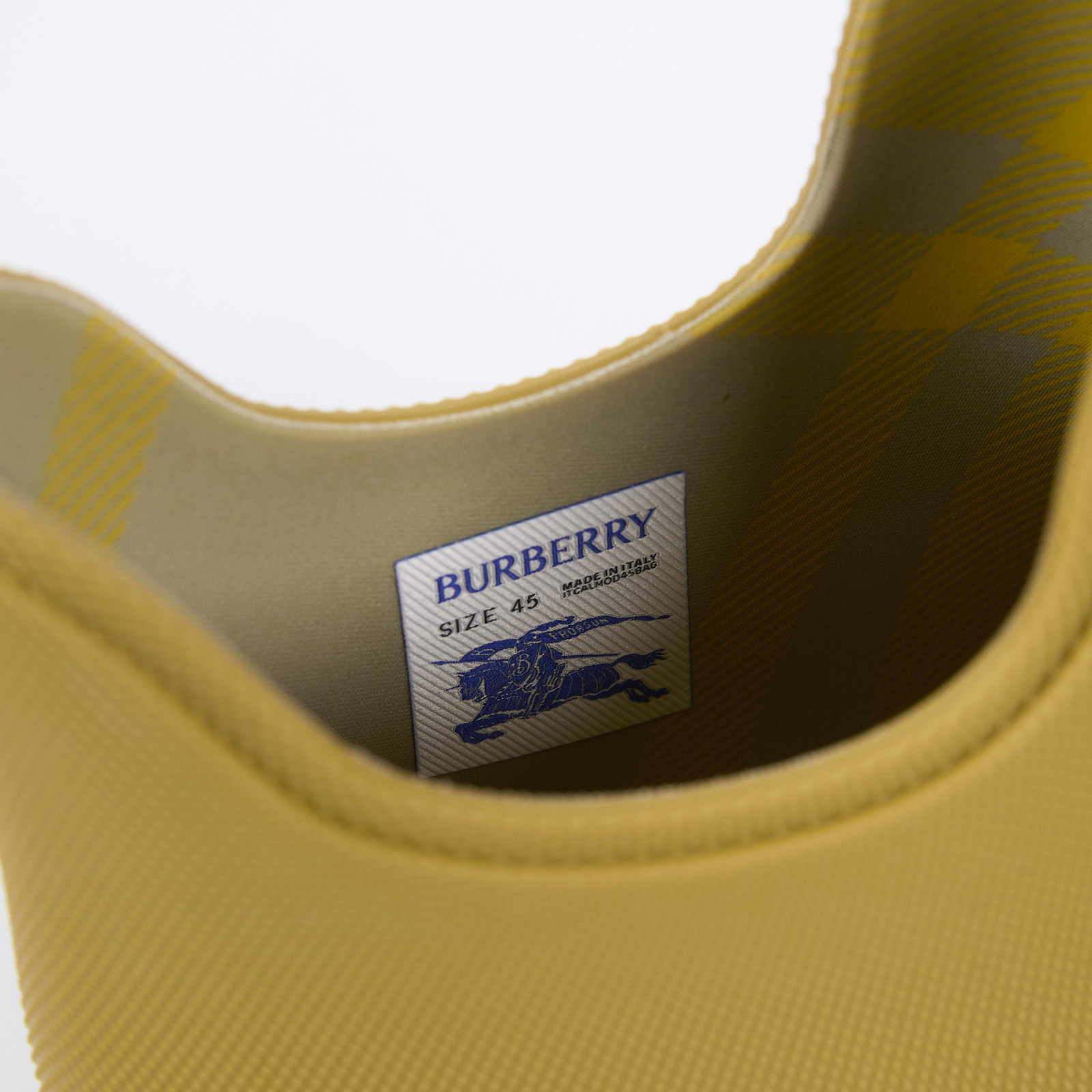 博柏利 BURBERRY 低筒雨靴 8074608_45 黃雨靴#45 原廠盒子