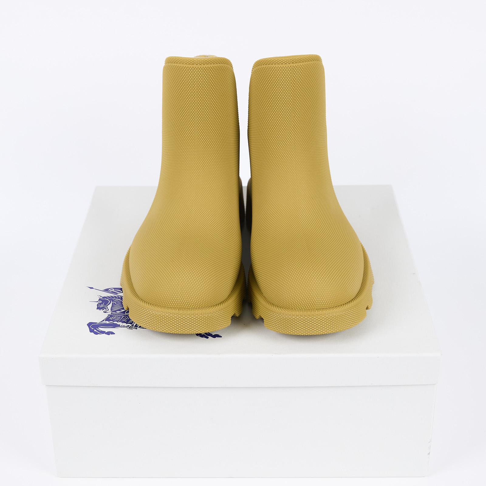 博柏利 BURBERRY 低筒雨靴 8074608_45 黃雨靴#45 原廠盒子